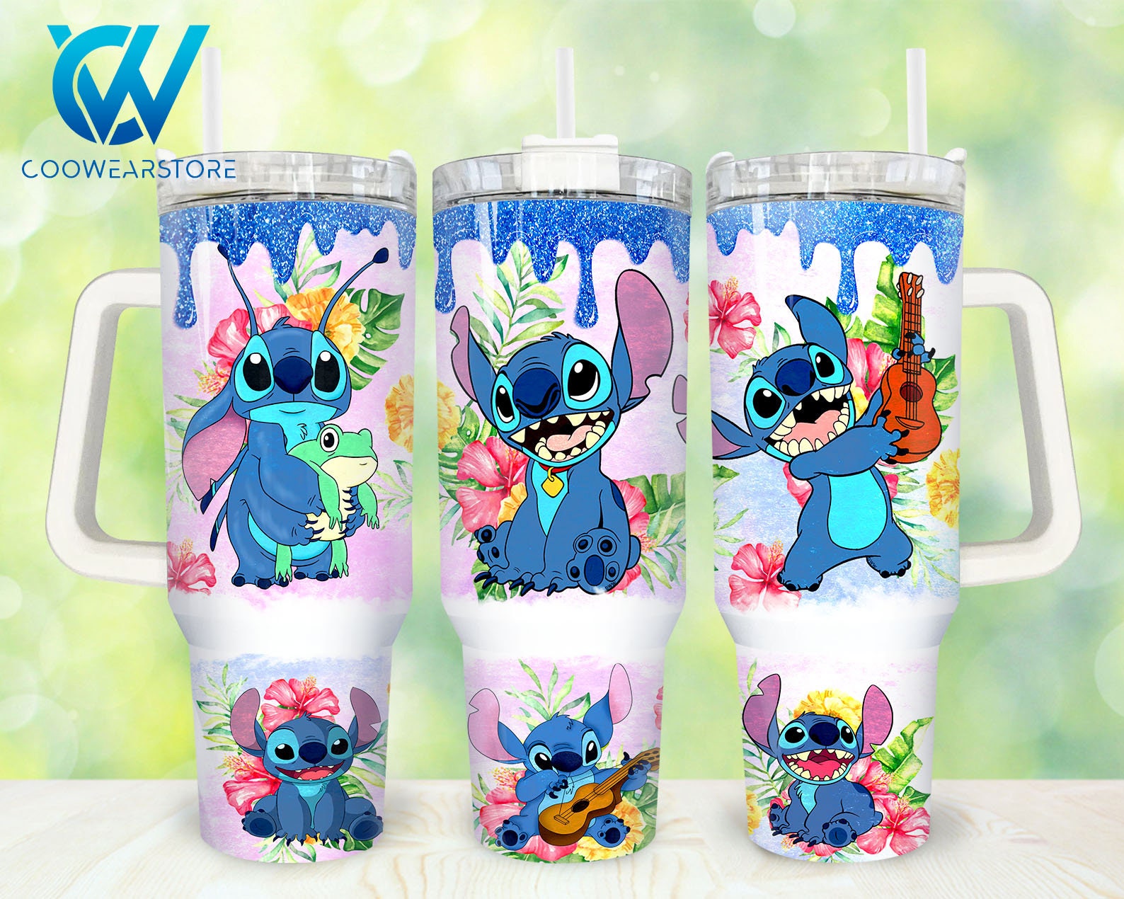Stitch Cartoon Custom Stanley Cup 40 oz 30 oz Tumbler With HandleTVC2301860
