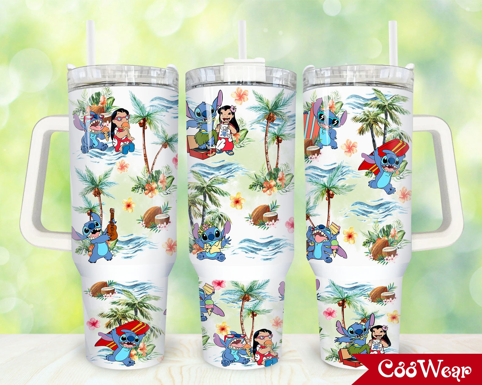 Stitch Cartoon Custom Stanley Cup 40 oz 30 oz Tumbler With HandleTVC2301861