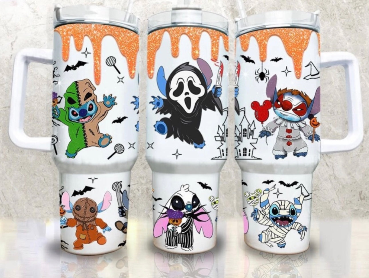 Stitch Cosplay Cartoon Custom Stanley Cup 40 oz 30 oz Tumbler With HandleTVC2301752