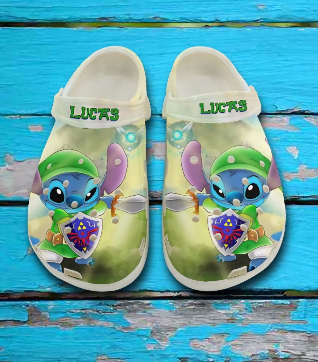 Stitch Cosplay The Legend Of Zelda Cartoon Crocs Crocband Clogs Shoes Comfortable For Men Women and Kids