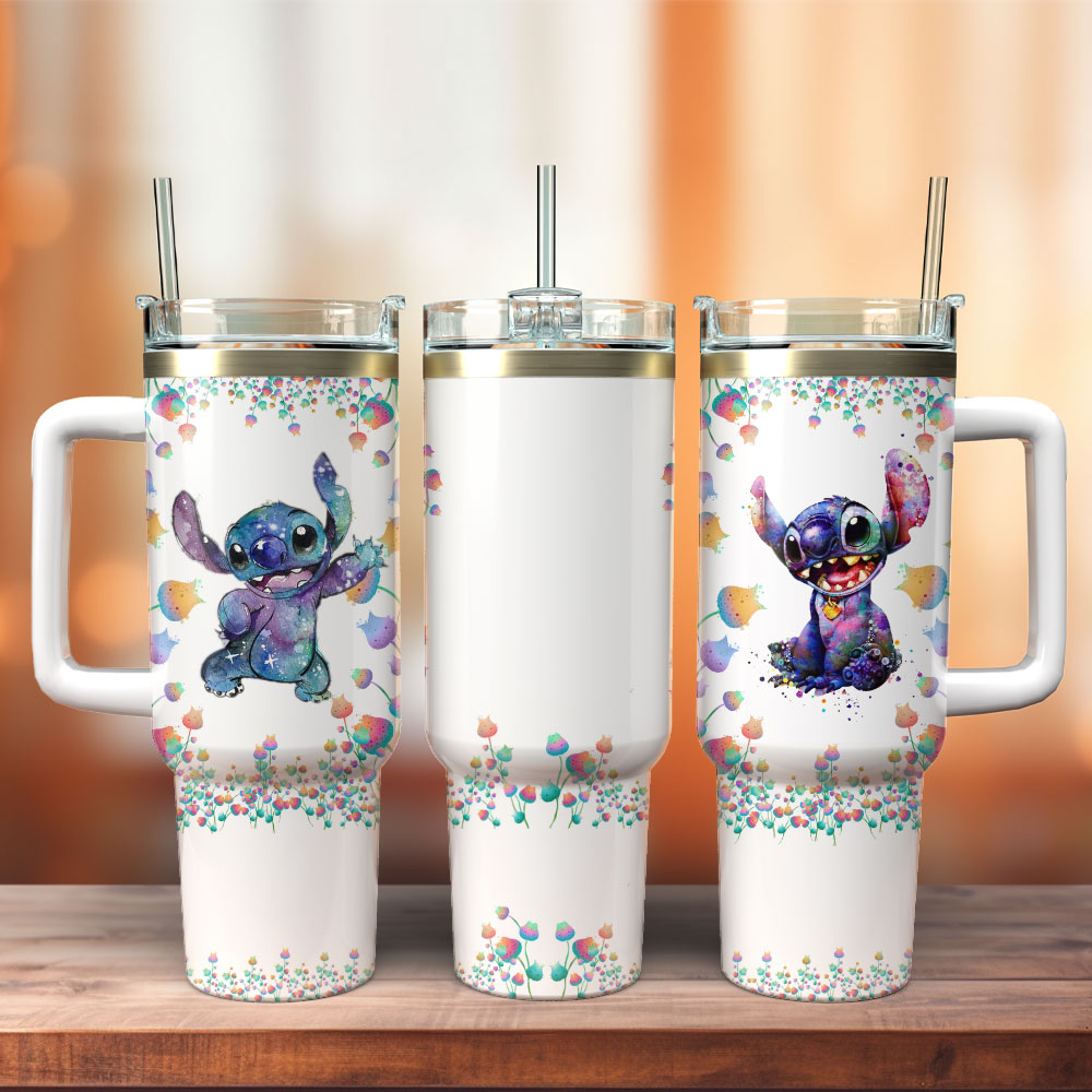 Stitch Disney Cartoon Custom Stanley Cup 40 oz 30 oz Tumbler With HandleTVC2301253