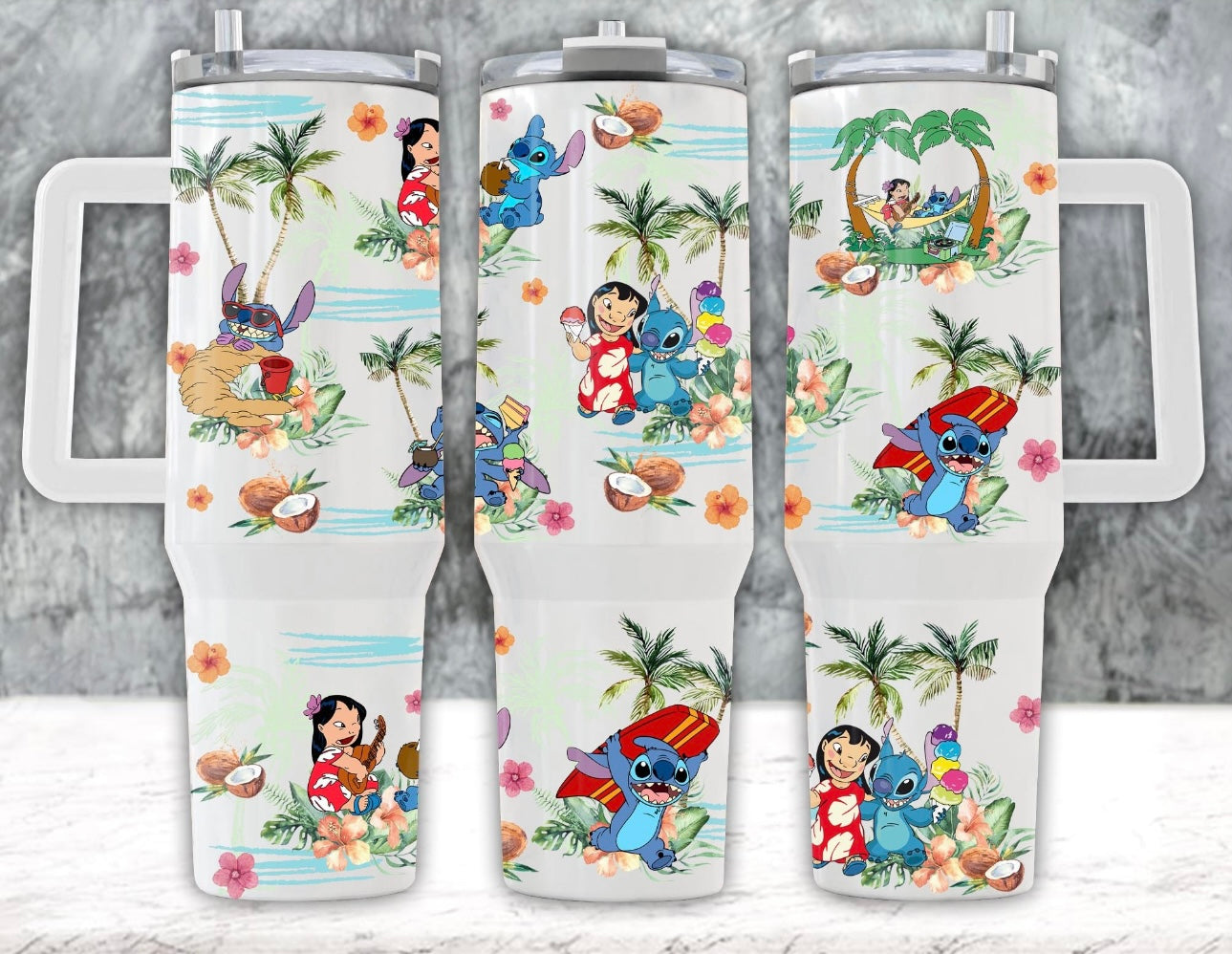 Stitch Disney Cartoon Custom Stanley Cup 40 oz 30 oz Tumbler With HandleTVC2301750