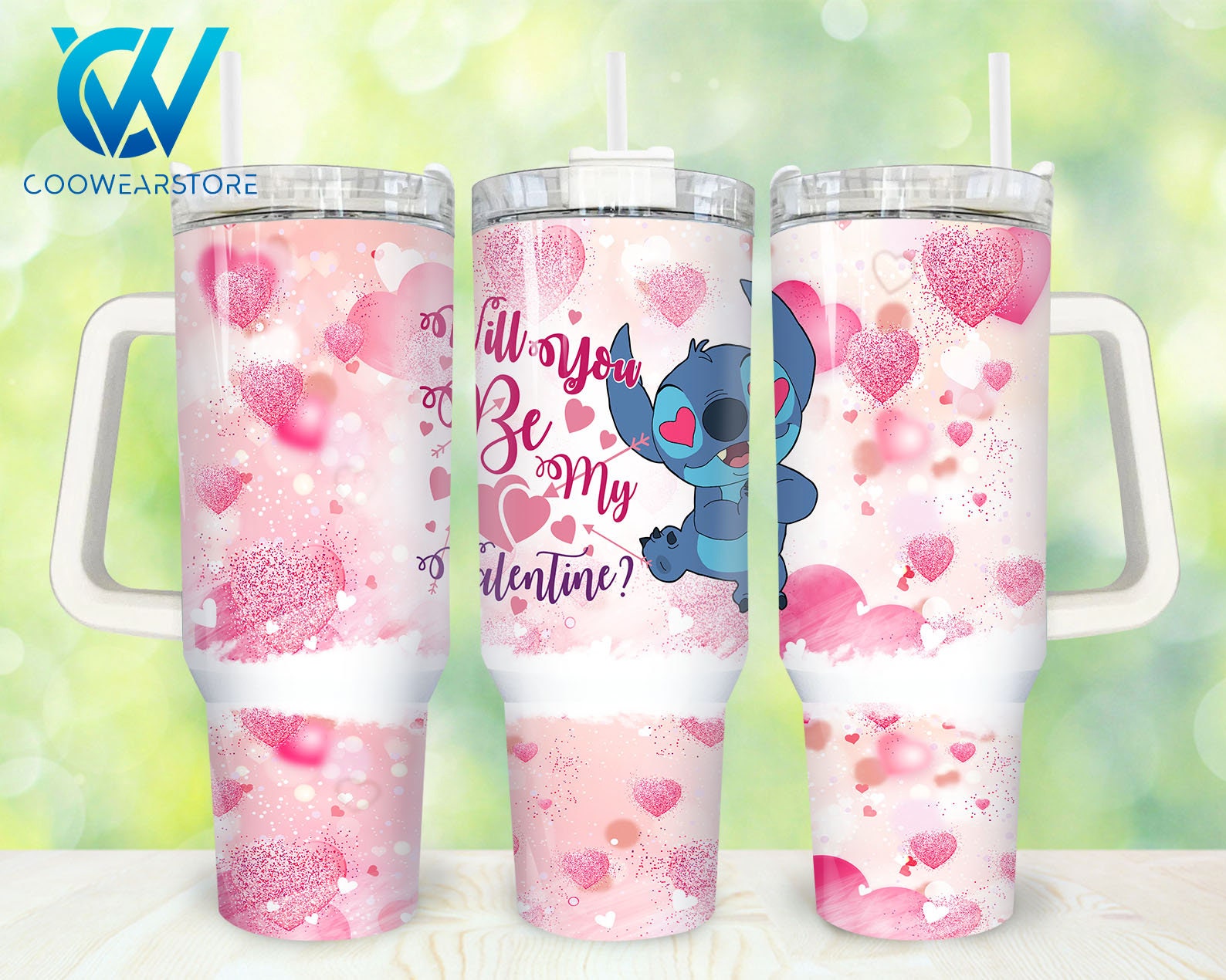 Stitch Disney Cartoon Custom Stanley Cup 40 oz 30 oz Tumbler With HandleTVC2301871