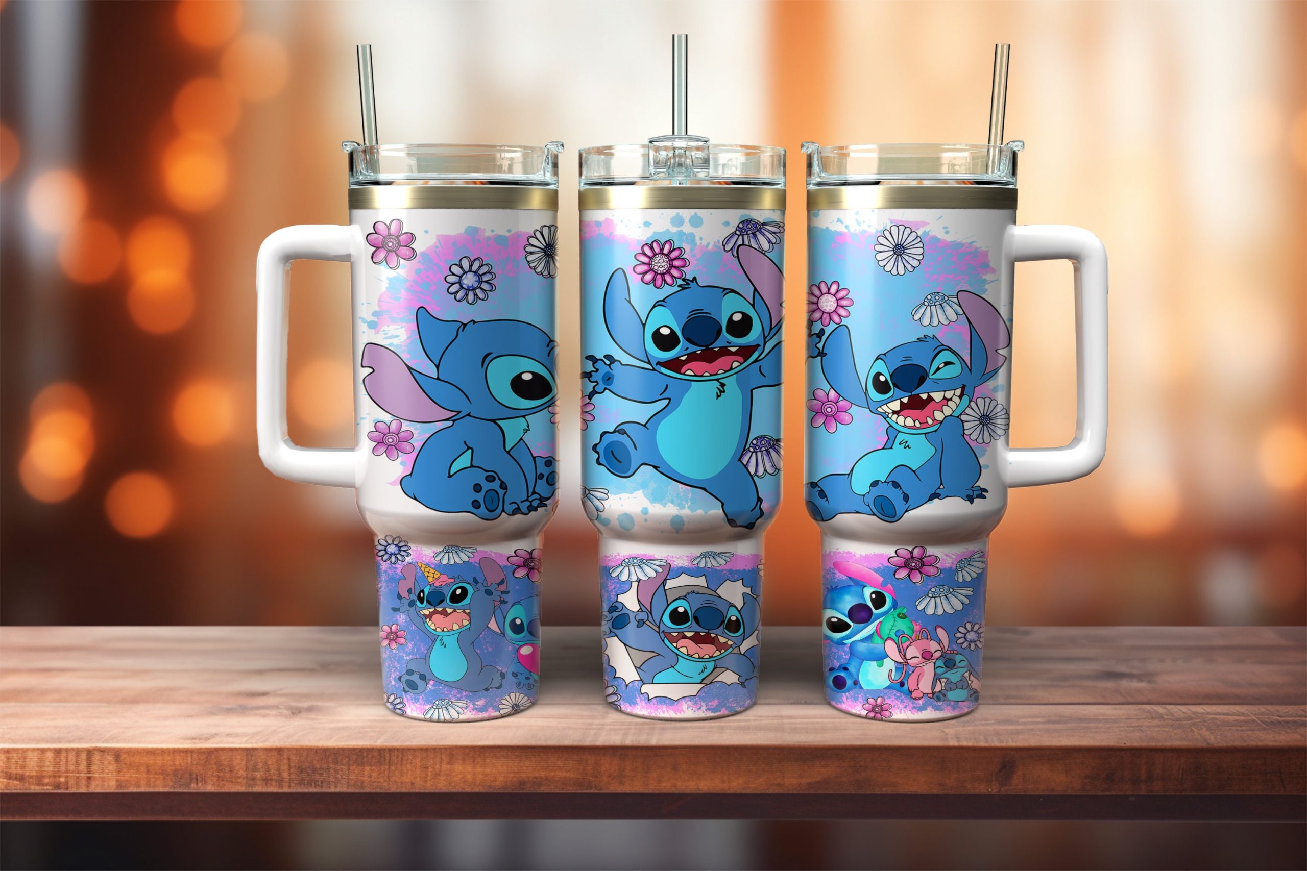 Stitch Disney Cartoon Custom Stanley Cup 40 oz 30 oz Tumbler With HandleTVC2301877