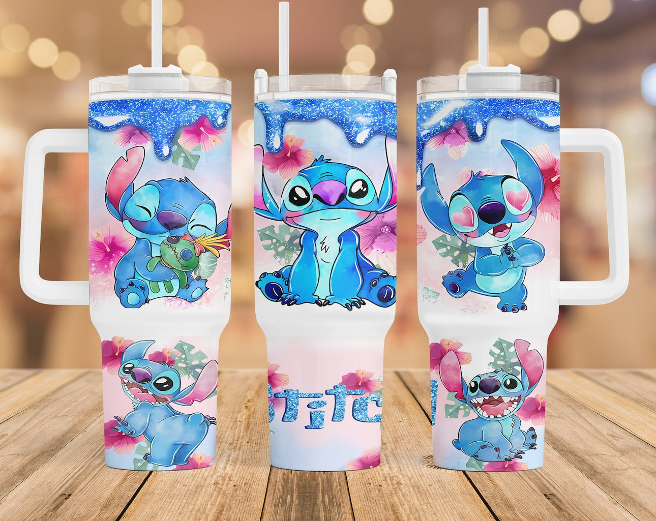 Stitch Disney Cartoon Custom Stanley Cup 40 oz 30 oz Tumbler With HandleTVC2301970