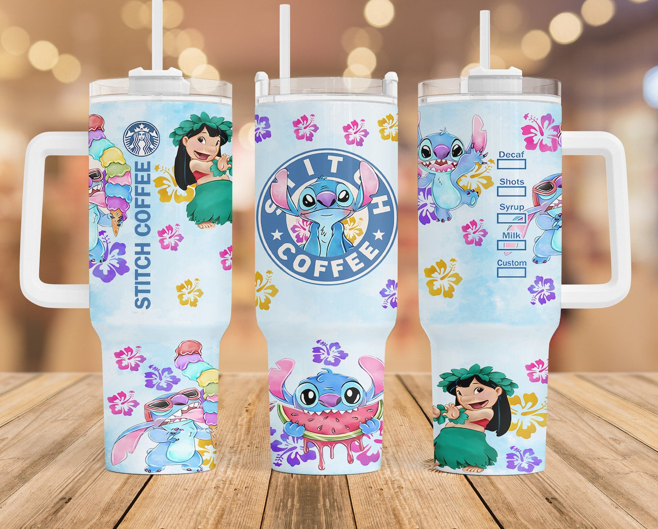 Stitch Disney Cartoon Custom Stanley Cup 40 oz 30 oz Tumbler With HandleTVC2301970