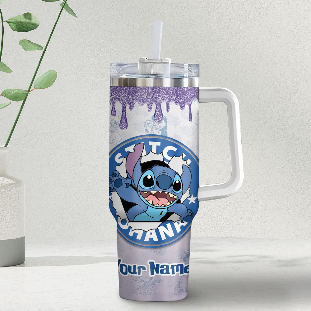 Stitch Disney Cartoon Custom Stanley Cup 40 oz 30 oz Tumbler With HandleTVC2301978