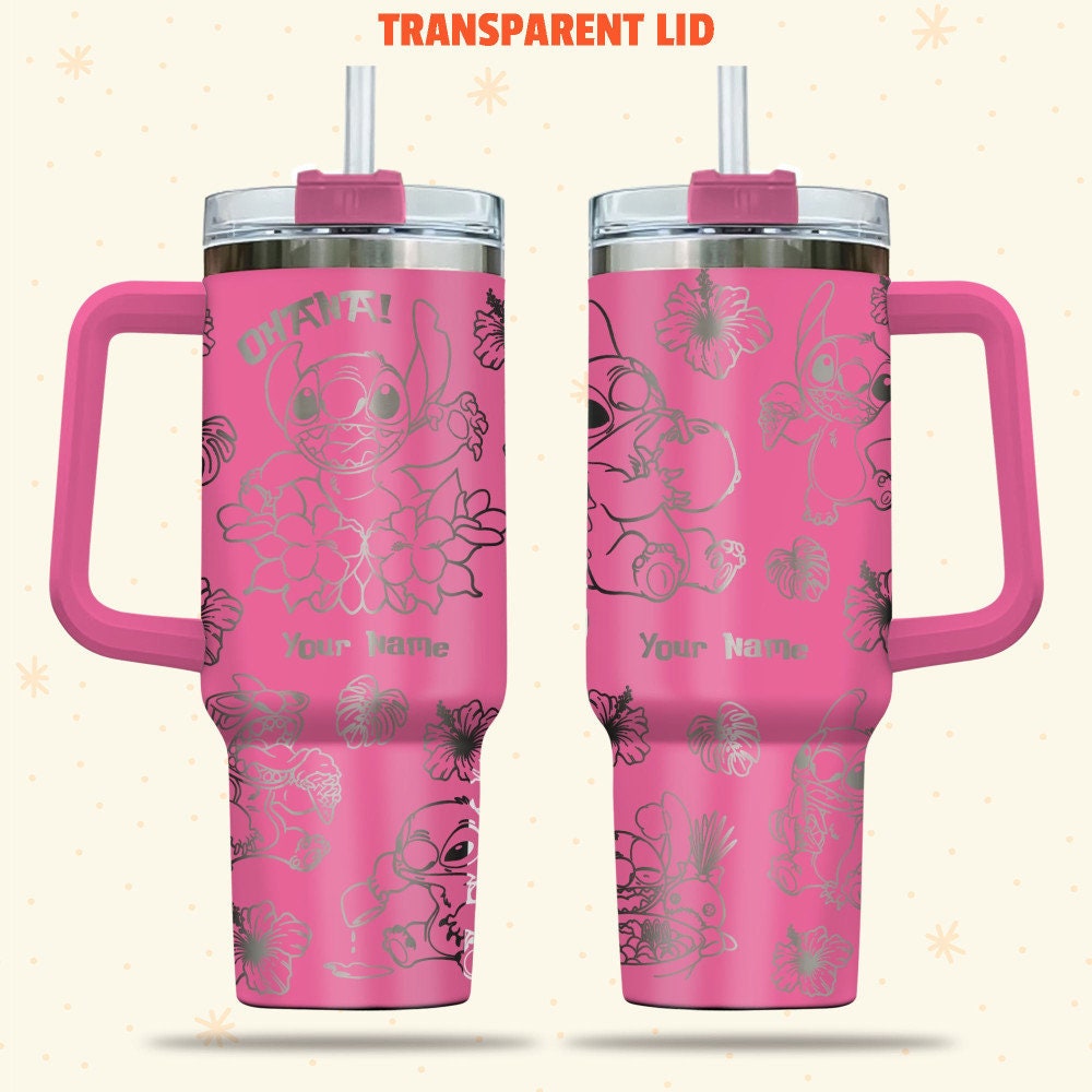 Stitch Disney Cartoon Custom Stanley Cup 40 oz 30 oz Tumbler With HandleTVC2301980