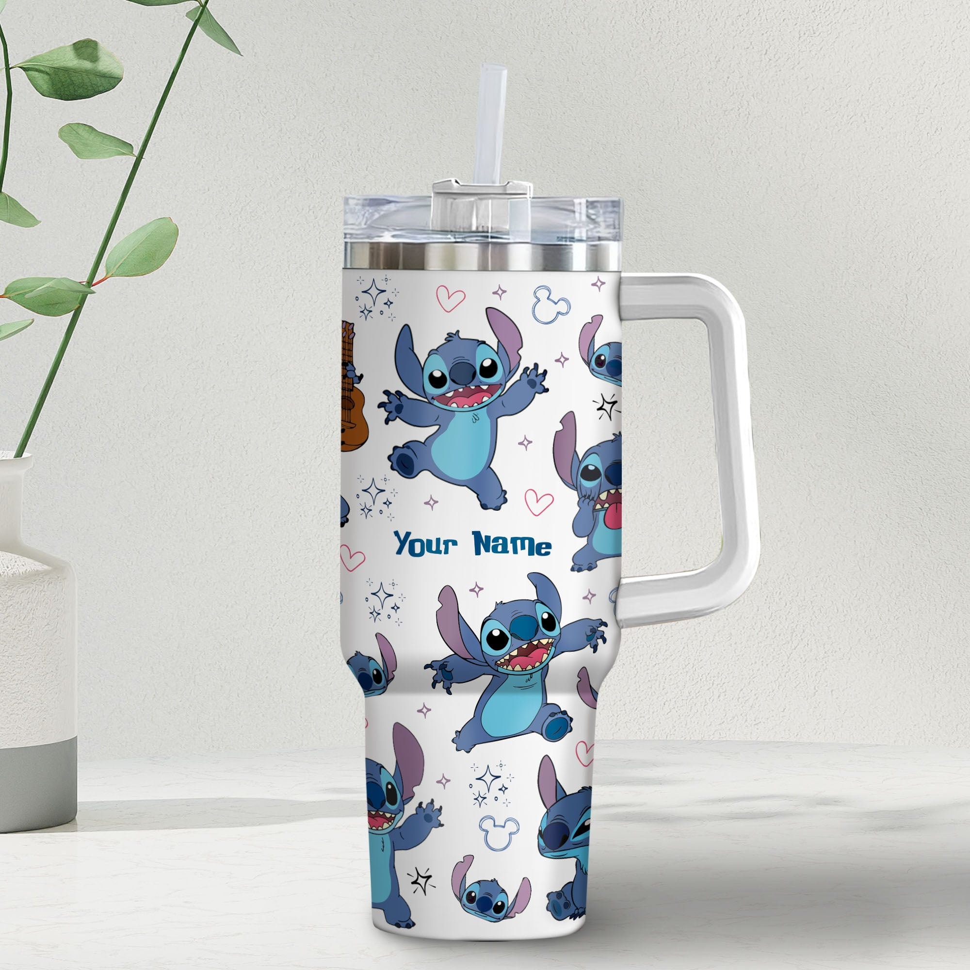 Stitch Disney Cartoon Custom Stanley Cup 40 oz 30 oz Tumbler With HandleTVC2301982