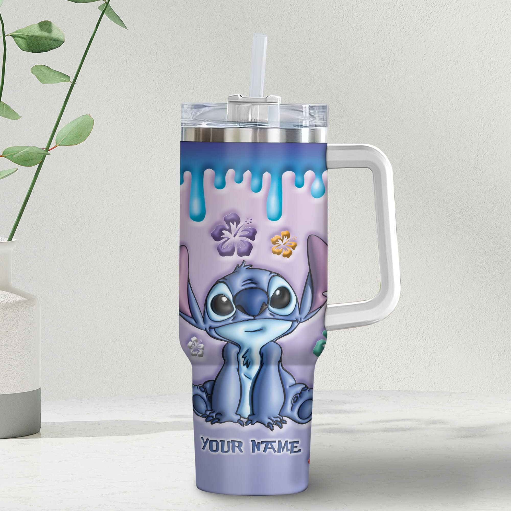 Stitch Disney Cartoon Custom Stanley Cup 40 oz 30 oz Tumbler With HandleTVC2301982