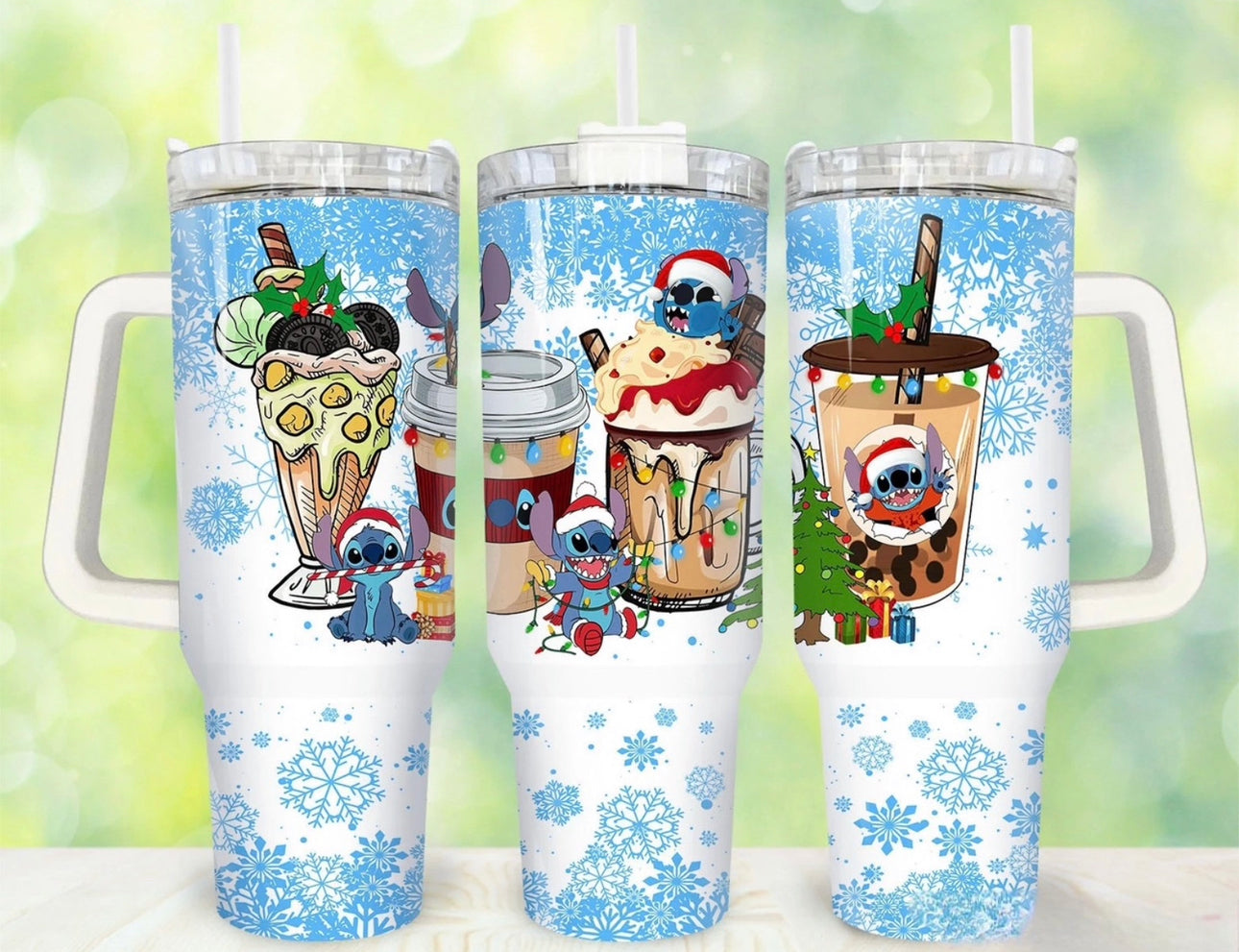 Stitch Holiday Cartoon  Custom Stanley Cup 40 oz 30 oz Tumbler With HandleTVC2301753