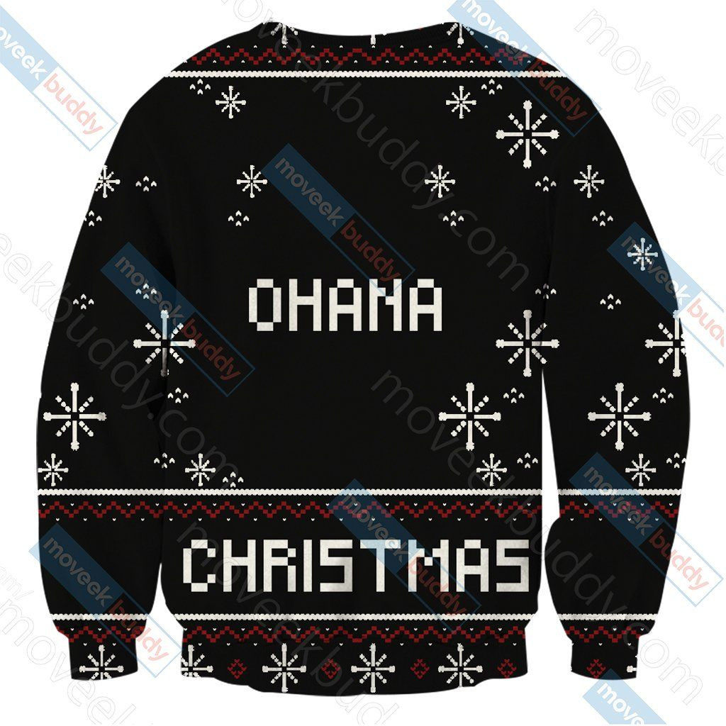 Stitch Ohana For Unisex Ugly Christmas Sweater Adult 3D Funny Matching for family - Image 3