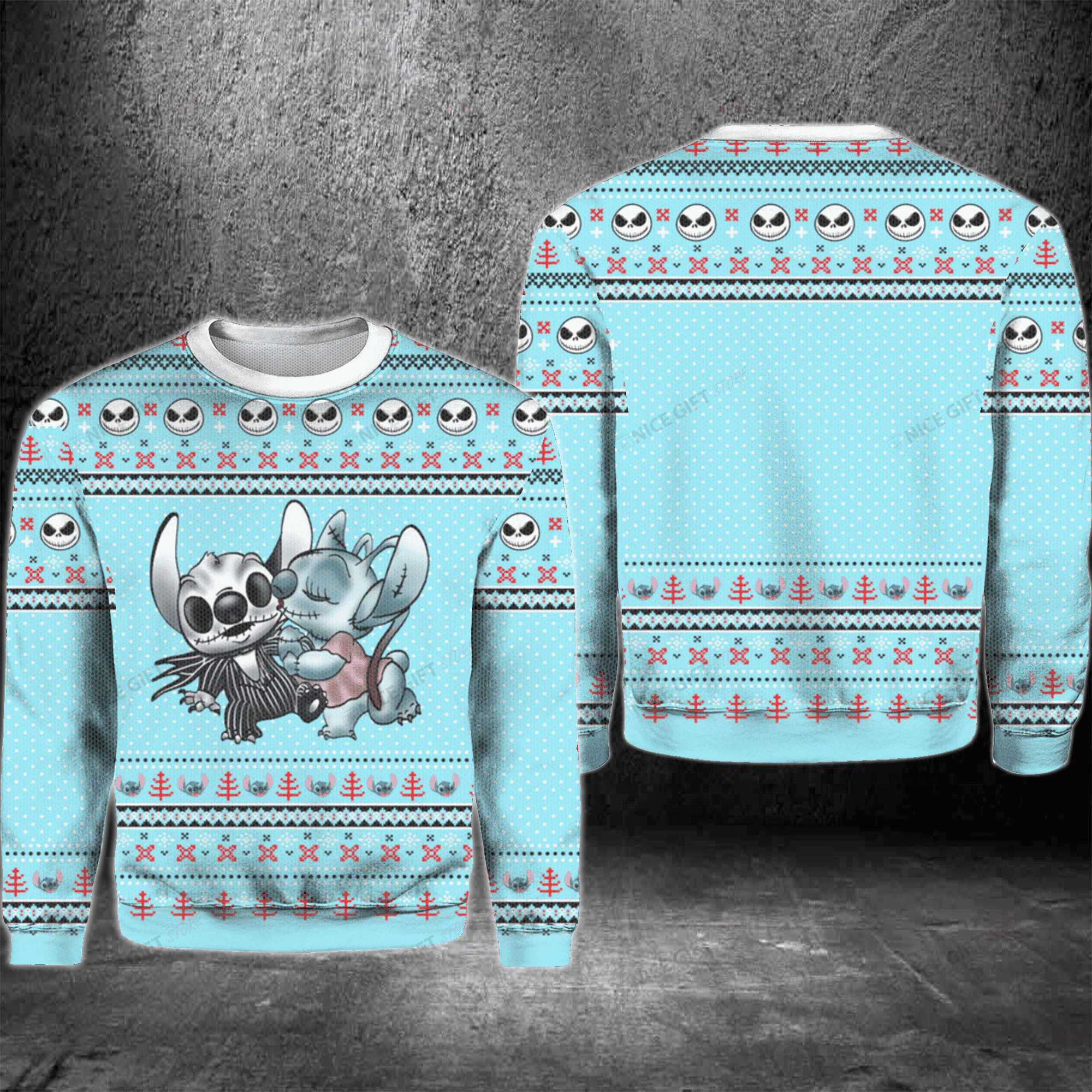 Stitch Ugly Christmas Sweater Adult 3D Funny Matching for family