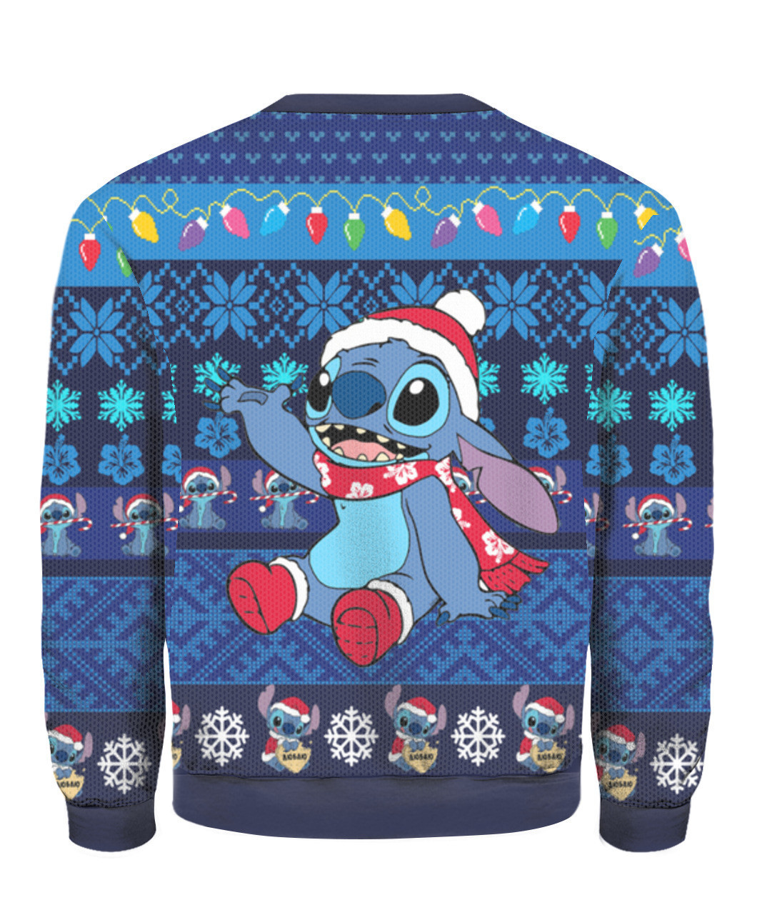 Stitch Ugly Christmas Sweater Adult 3D Funny Matching for family - Image 3