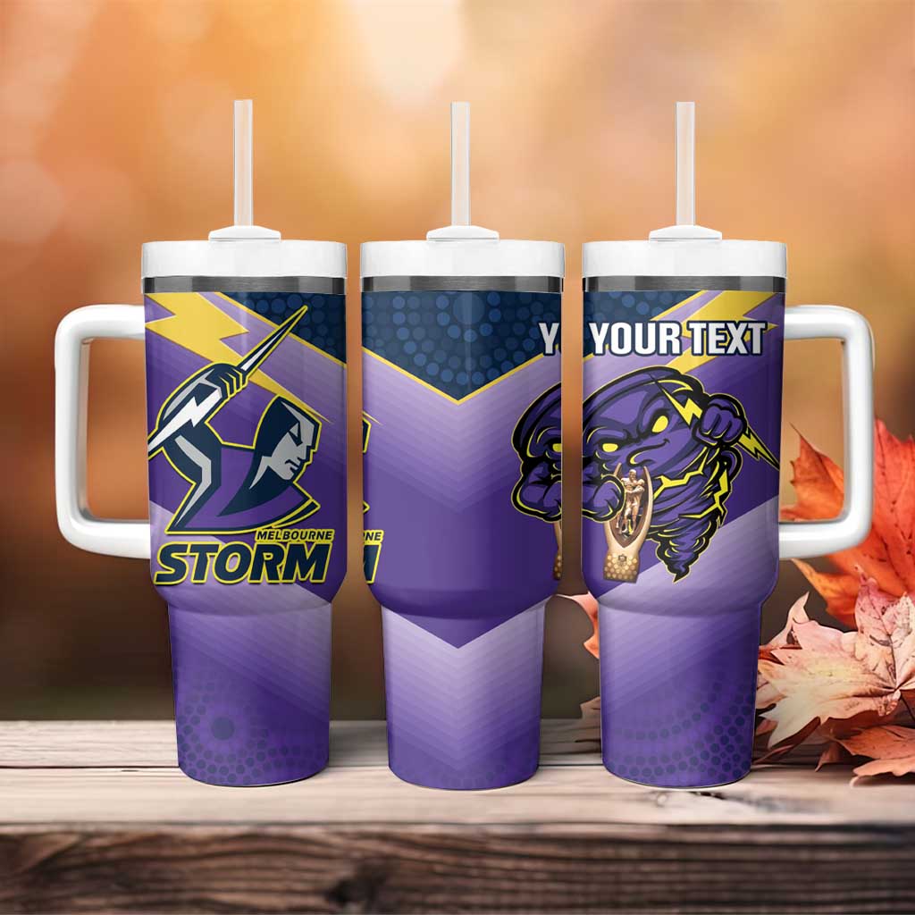 Storm Rugby 2024 Mascot With Trophy Go Champions Aboriginal Art Custom Stanley Cup 40 oz 30 oz Tumbler With HandleTVC2301318