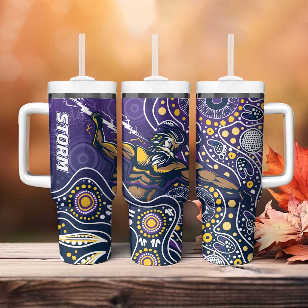 Storm Rugby Aboriginal 2024 GO Storms Custom Stanley Cup 40 oz 30 oz Tumbler With HandleTVC2301334