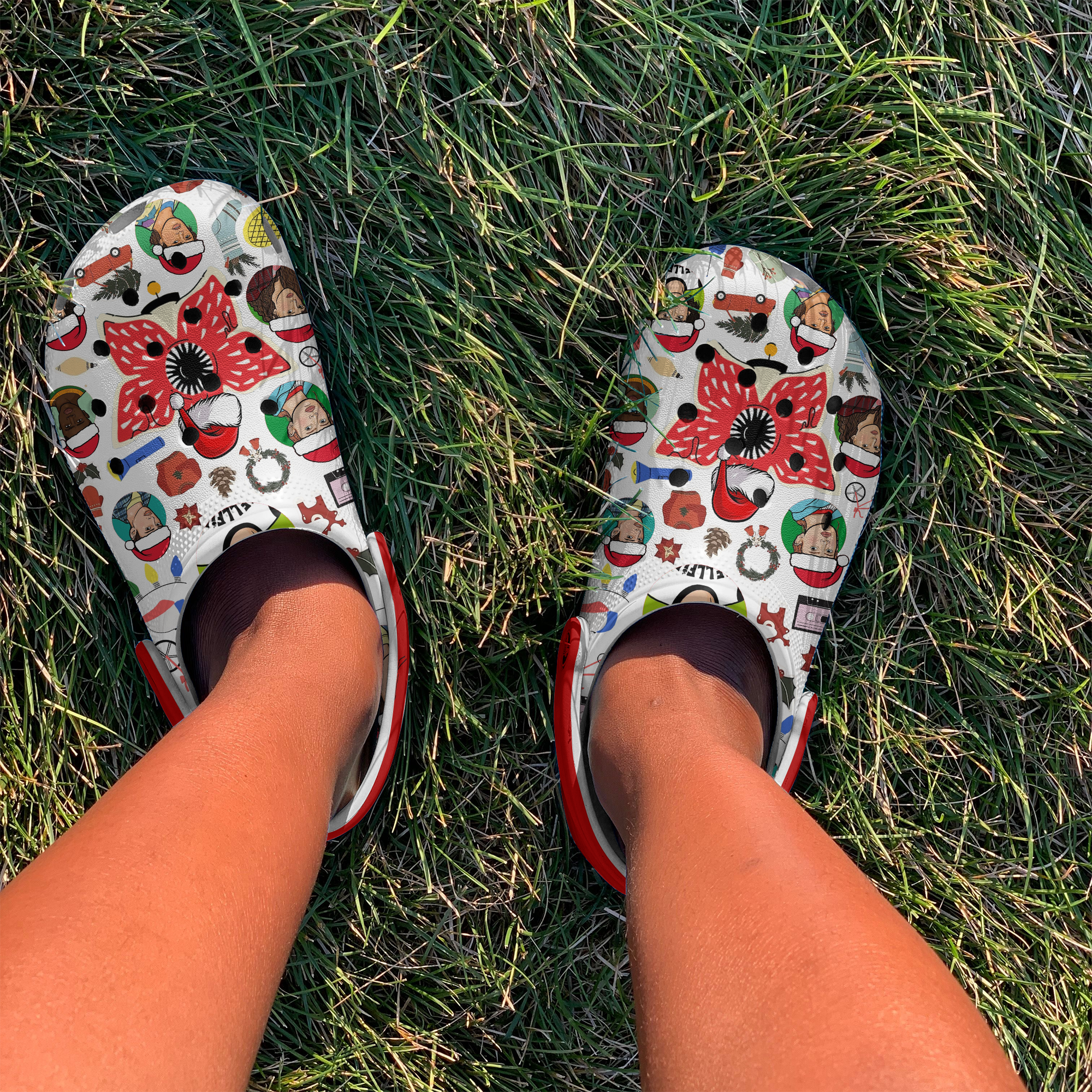 Stranger Things Christmas TV SeriesCrocs Crocband Clogs Shoes Comfortable For Men Women and Kids - Image 4