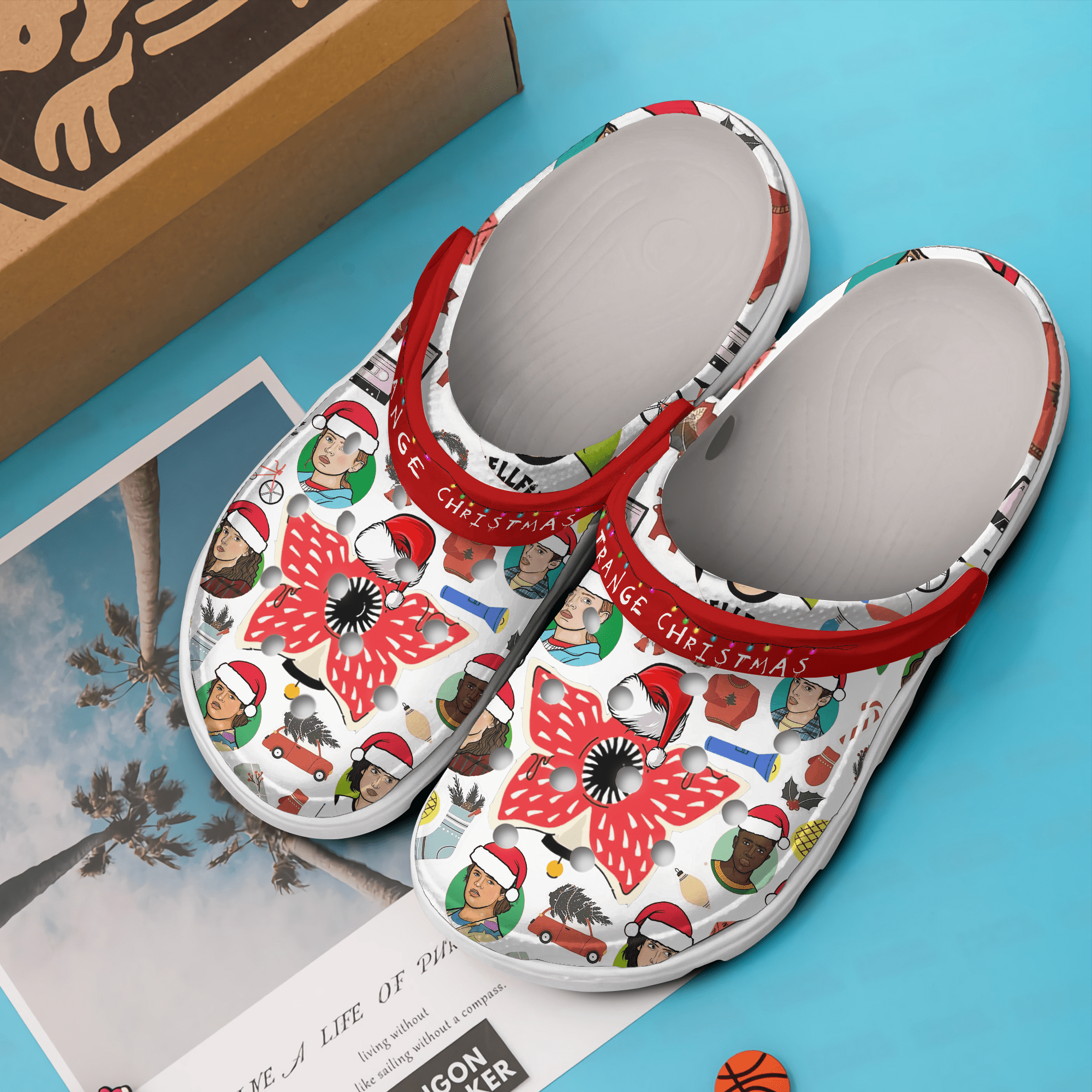 Stranger Things Christmas TV SeriesCrocs Crocband Clogs Shoes Comfortable For Men Women and Kids - Image 5