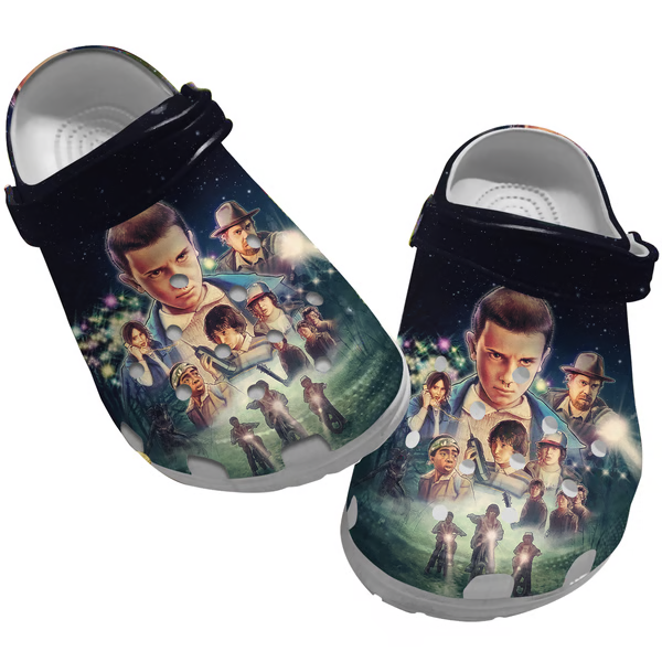 Stranger Things TV Series Crocs Crocband Clogs Shoes Comfortable For Men Women and Kids