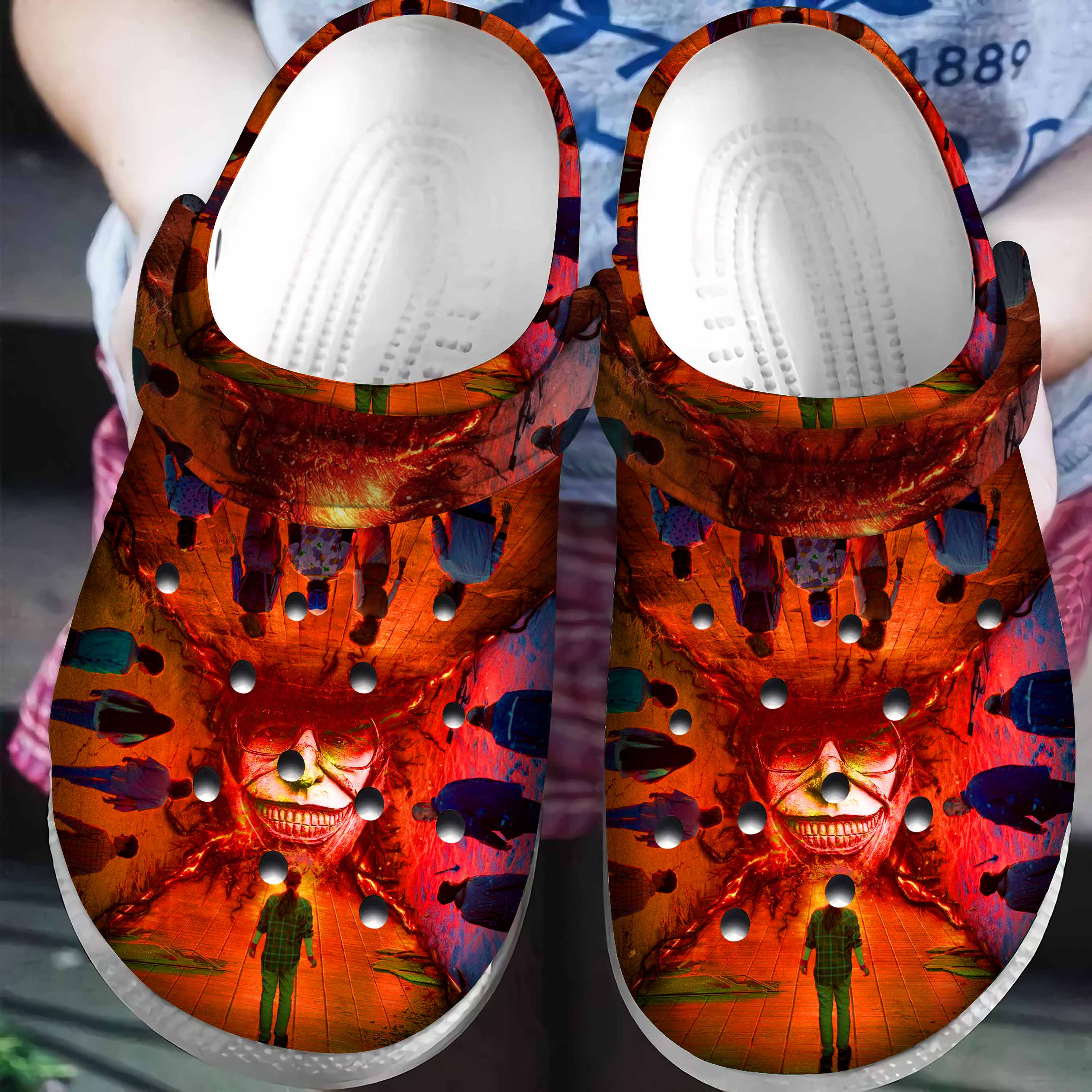 Stranger Things TV Series Crocs Crocband Clogs Shoes Comfortable For Men Women and Kids