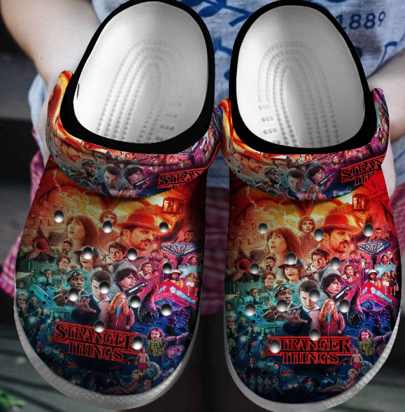 Stranger Things TV Series Crocs Crocband Clogs Shoes Comfortable For Men Women and Kids - Image 2