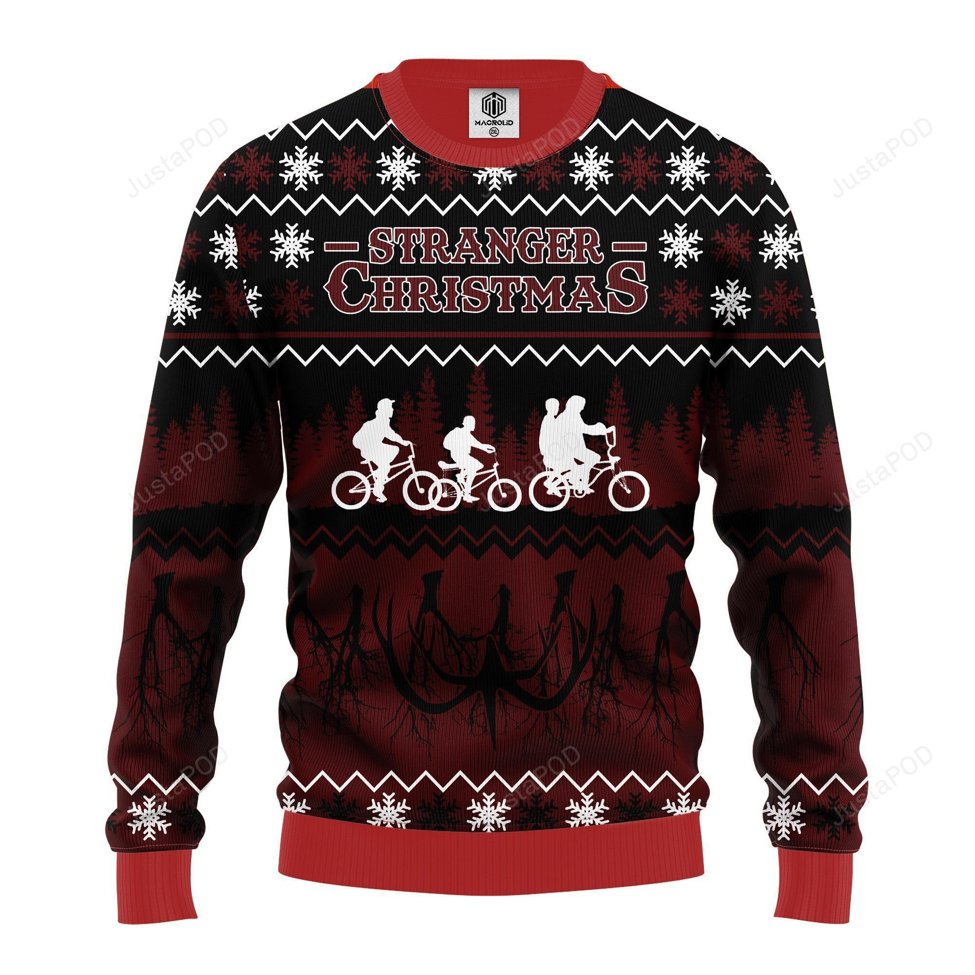 Strangers Christmas Ugly Christmas Sweater Adult 3D Funny Matching for family