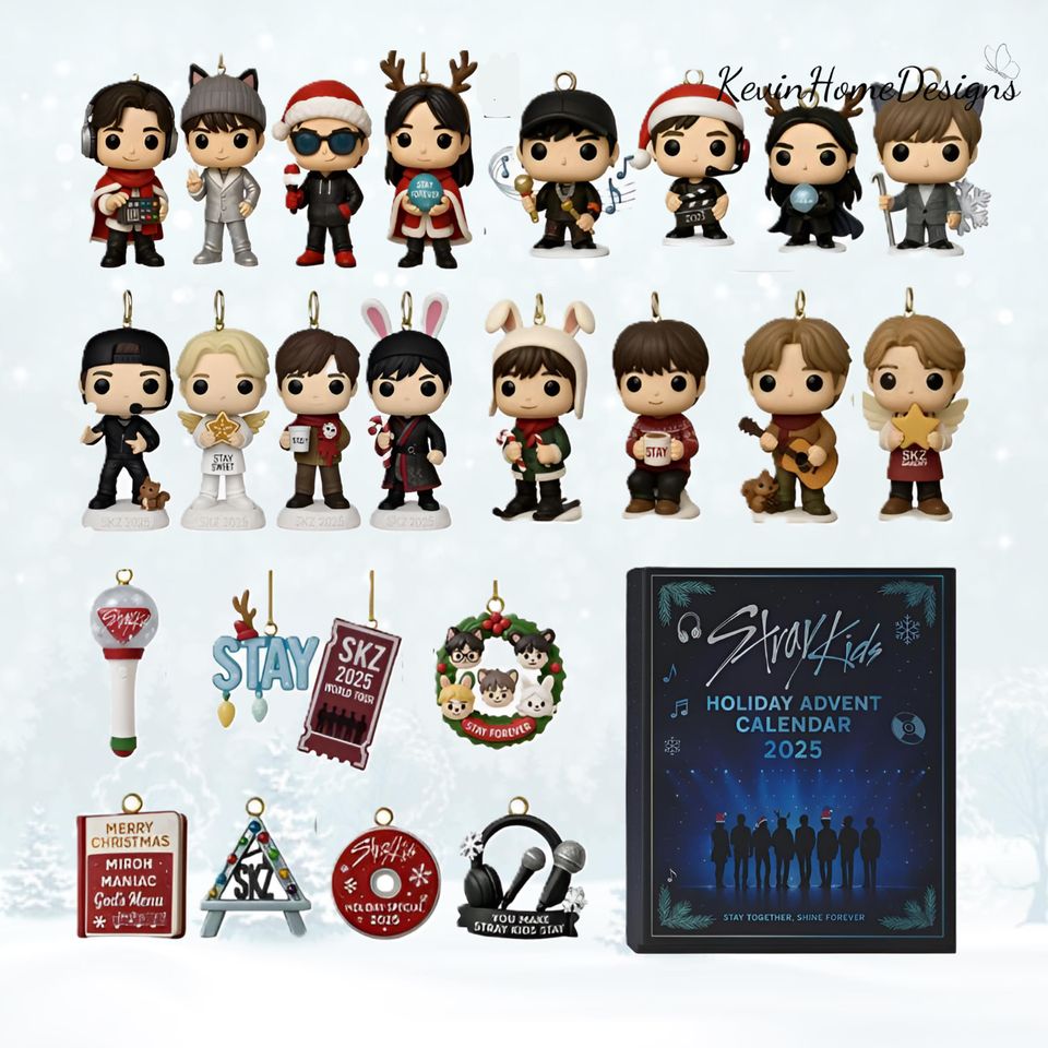Stray Kids Advent Calendar 2025: Kpop Idol Box, Acrylic, 24 Day Countdown - Image 2
