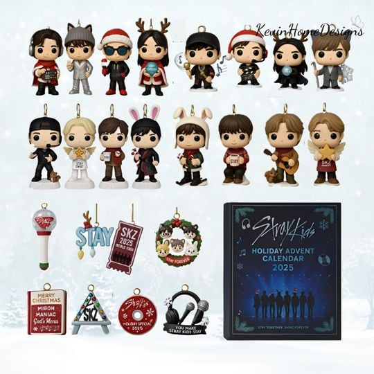 Stray Kids Advent Calendar 2025: Kpop Idol Box, Acrylic, 24 Day Countdown - Image 9