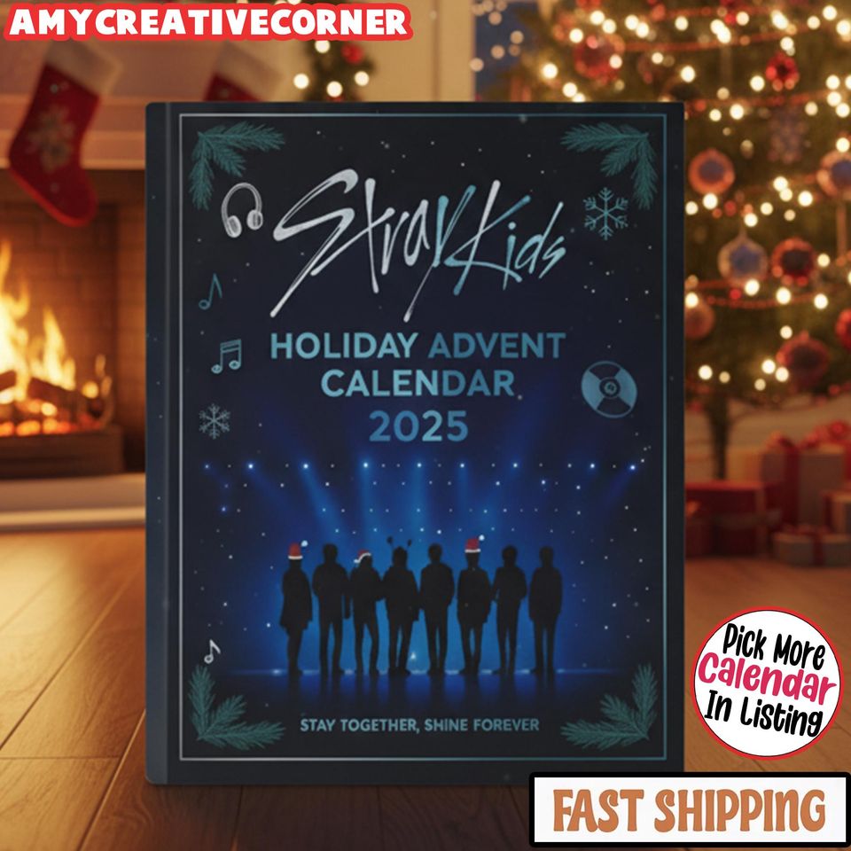Stray Kids Holiday Advent Calendar 2025, Kpop Christmas Countdown Gift Box, 24 Days of Surprises for Fans, Collectible Idol Gift for Teens