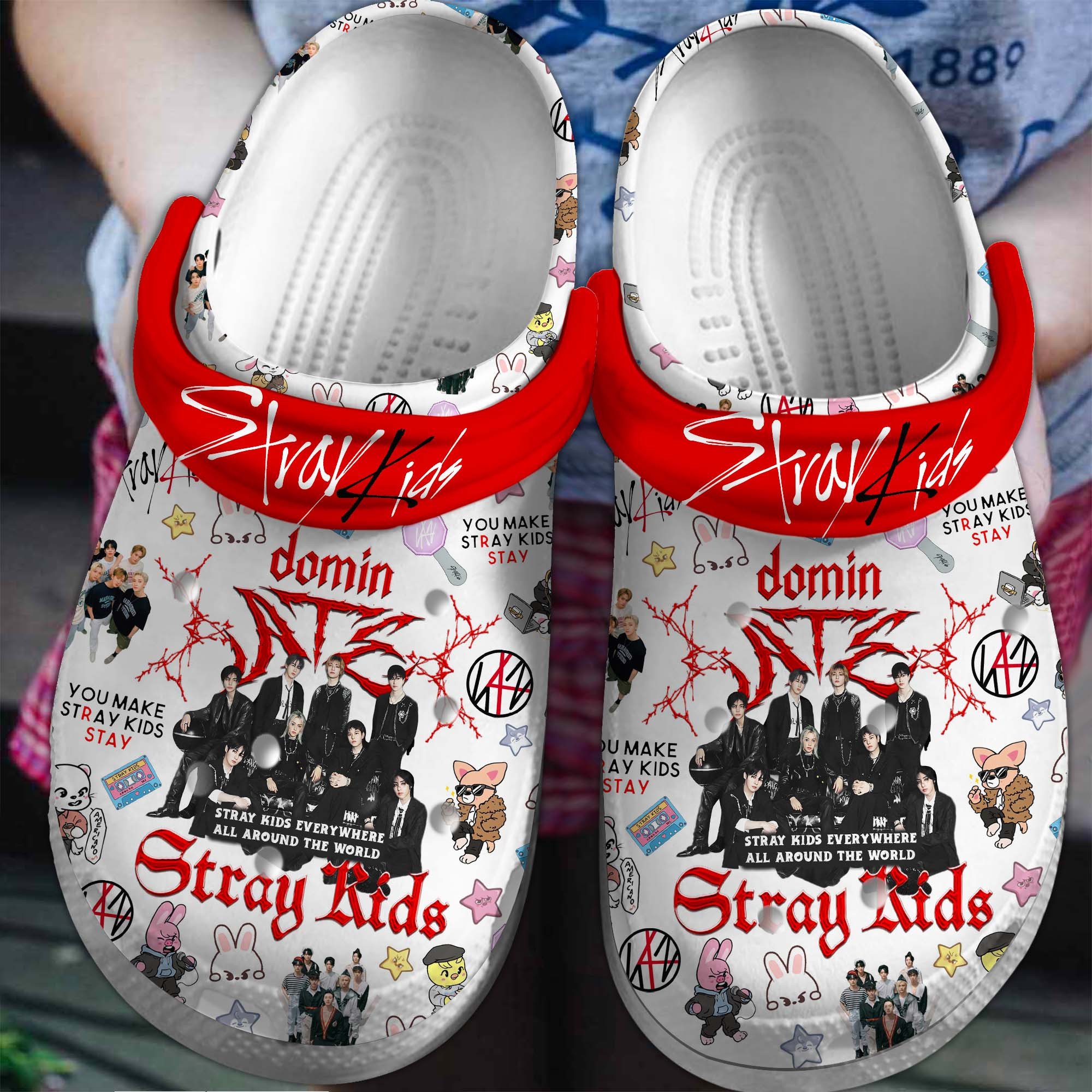 Stray Kids Music Crocs Crocband Clogs Shoes Comfortable For Men Women and Kids