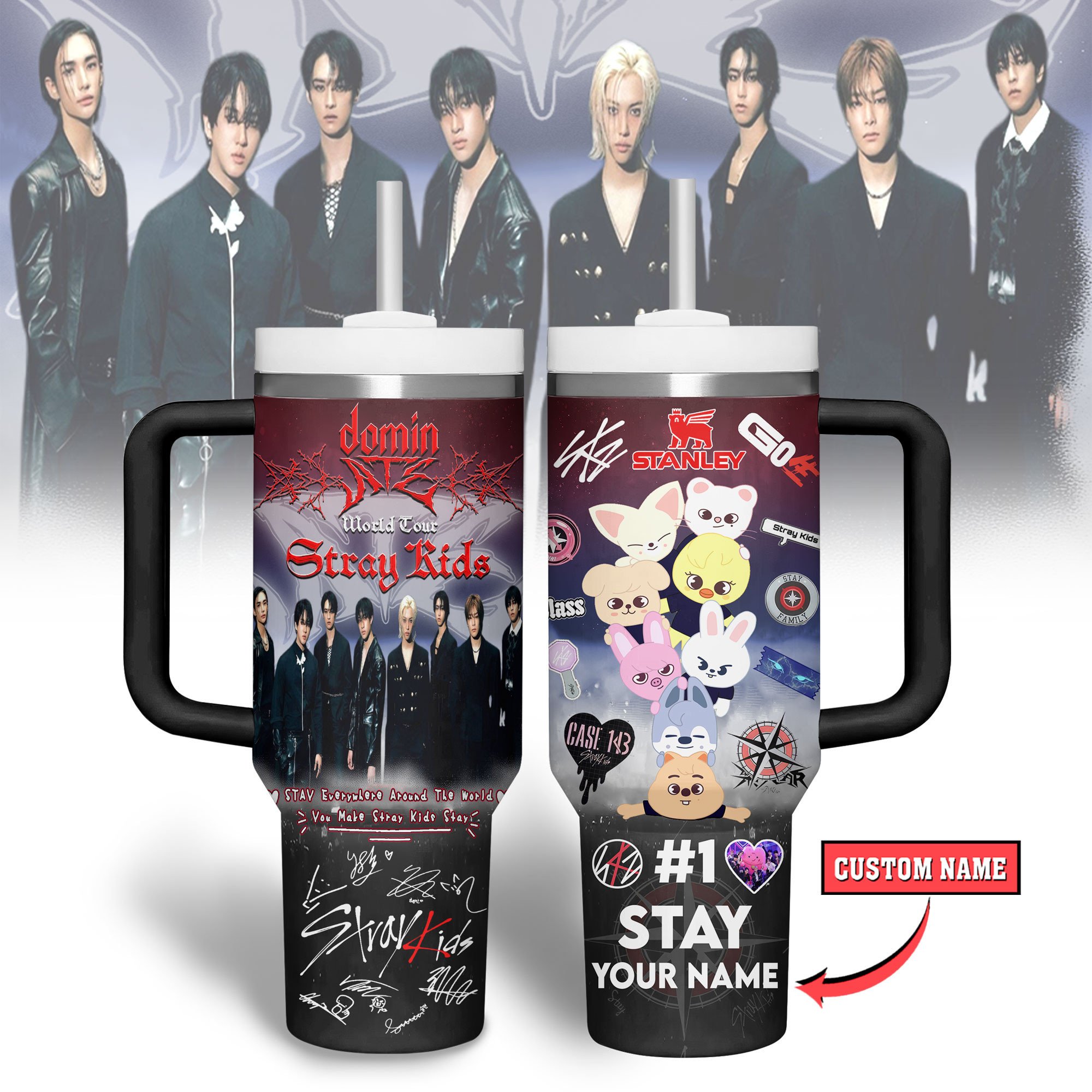 Stray Kids Music Custom Stanley Cup 40 oz 30 oz Tumbler With HandleTVC2301180