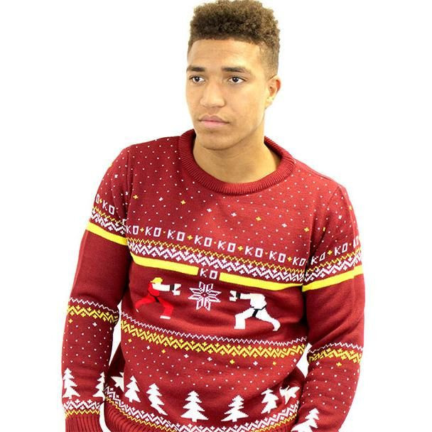 Street Fighter Ryu Vs. Ken Ugly Christmas Sweater Adult 3D Funny Matching for family