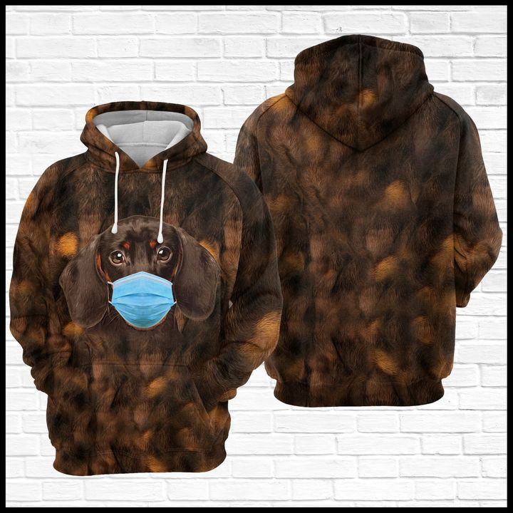 Strong Dachshund 3D All Over Print Hoodie, Zip Hoodie