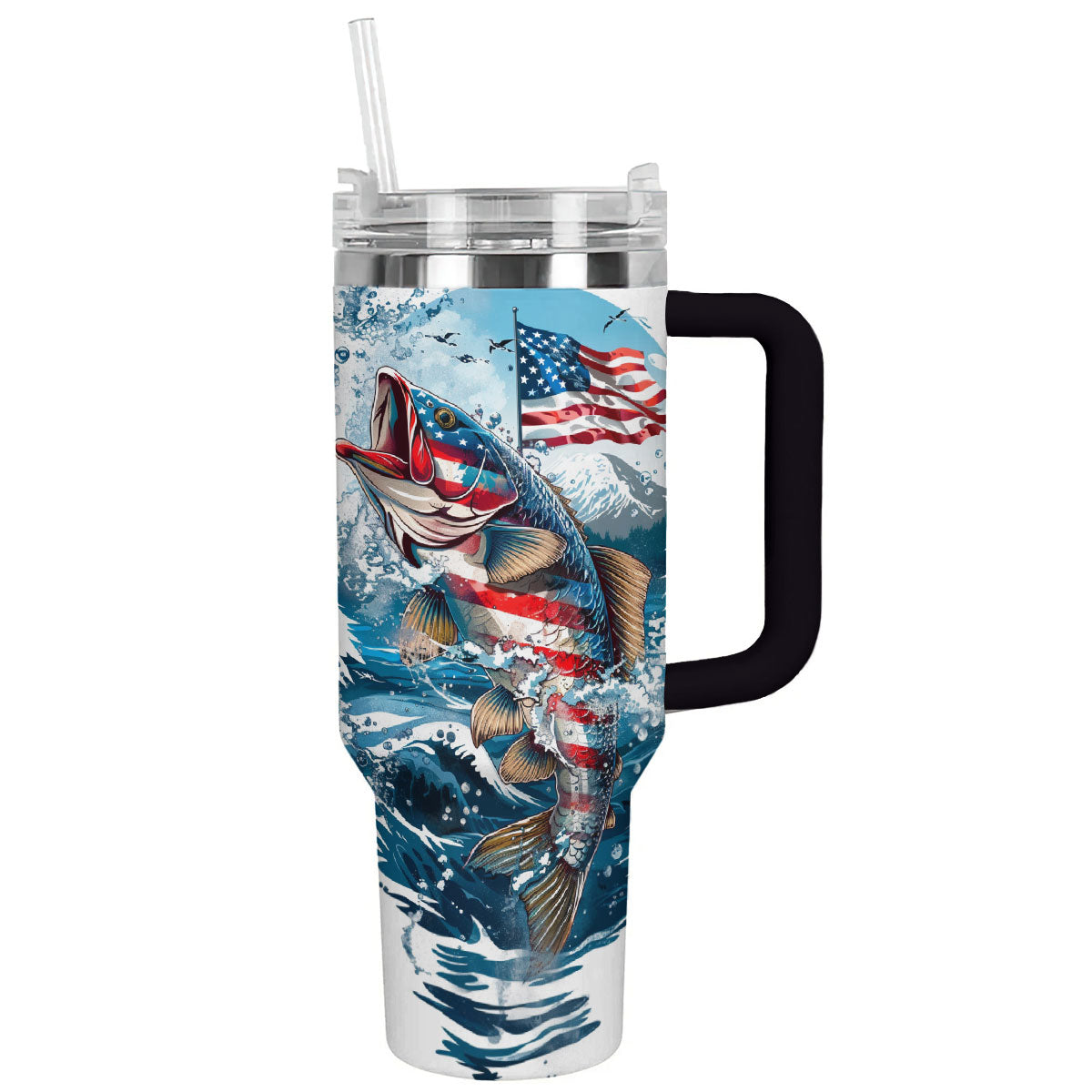 Strong Fishing Custom Stanley Cup 40 oz 30 oz Tumbler With HandleTVC2301791 - Image 2