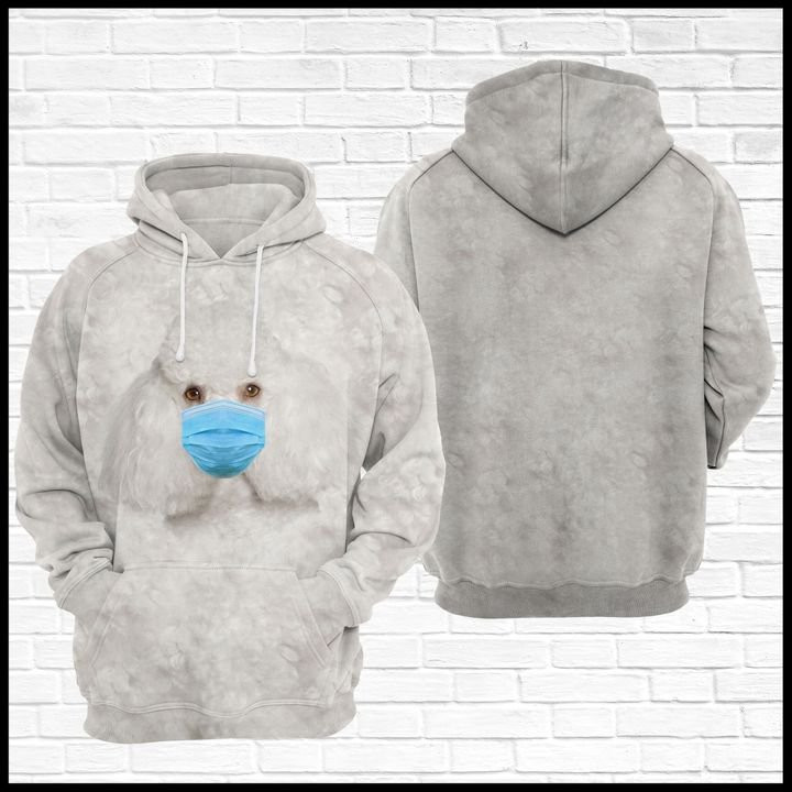 Strong Poodle 3D All Over Print Hoodie, Zip Hoodie