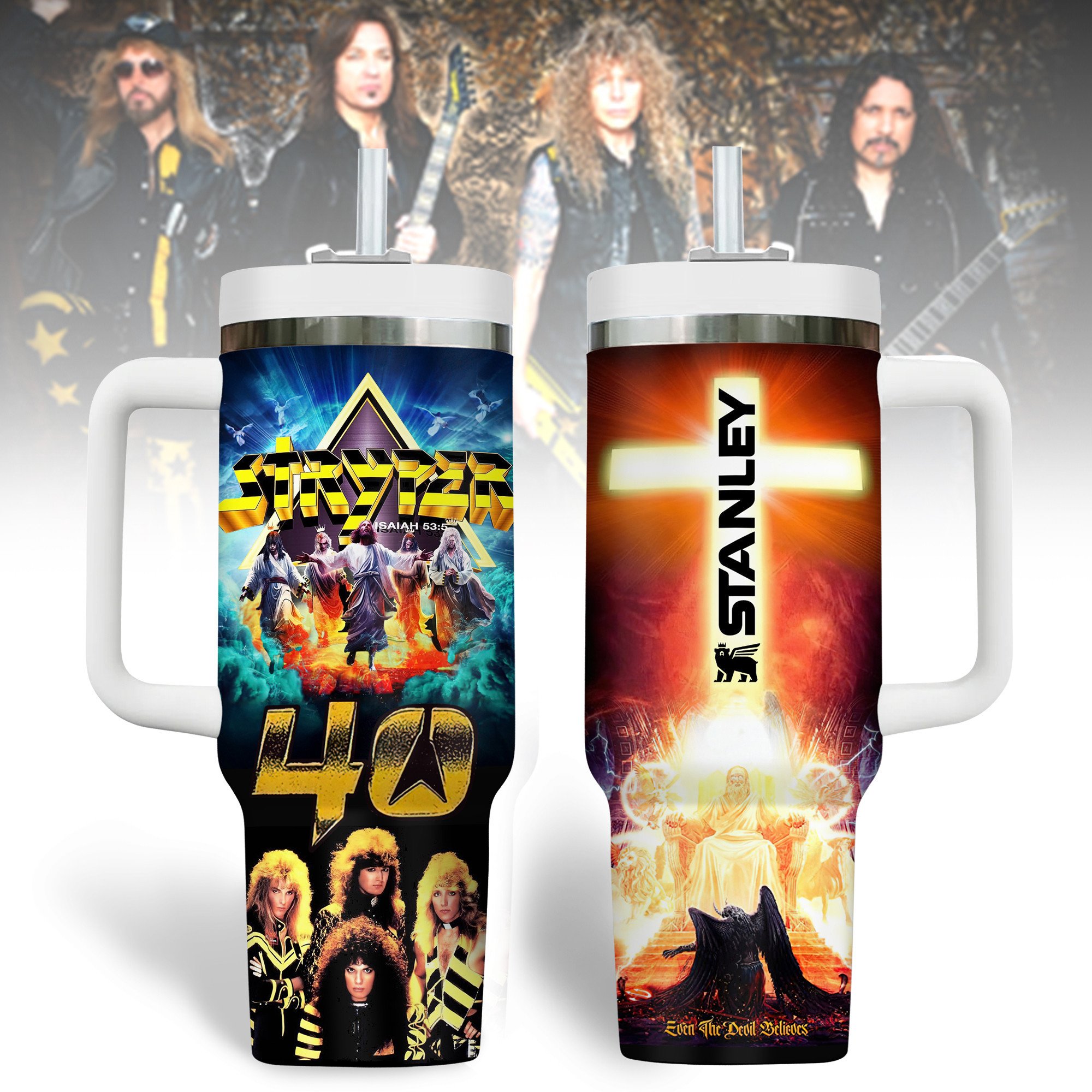 Stryper Band Music Custom Stanley Cup 40 oz 30 oz Tumbler With HandleTVC2301178