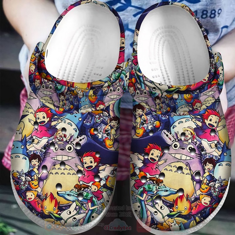 Studio Ghibli Anime Characters Crocs Crocband Clogs Shoes Comfortable For Men Women and Kids