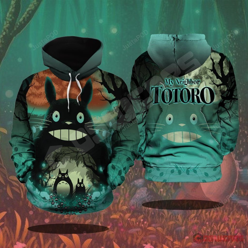Studio Ghibli Totoro 3D All Over Print Hoodie, Zip Hoodie