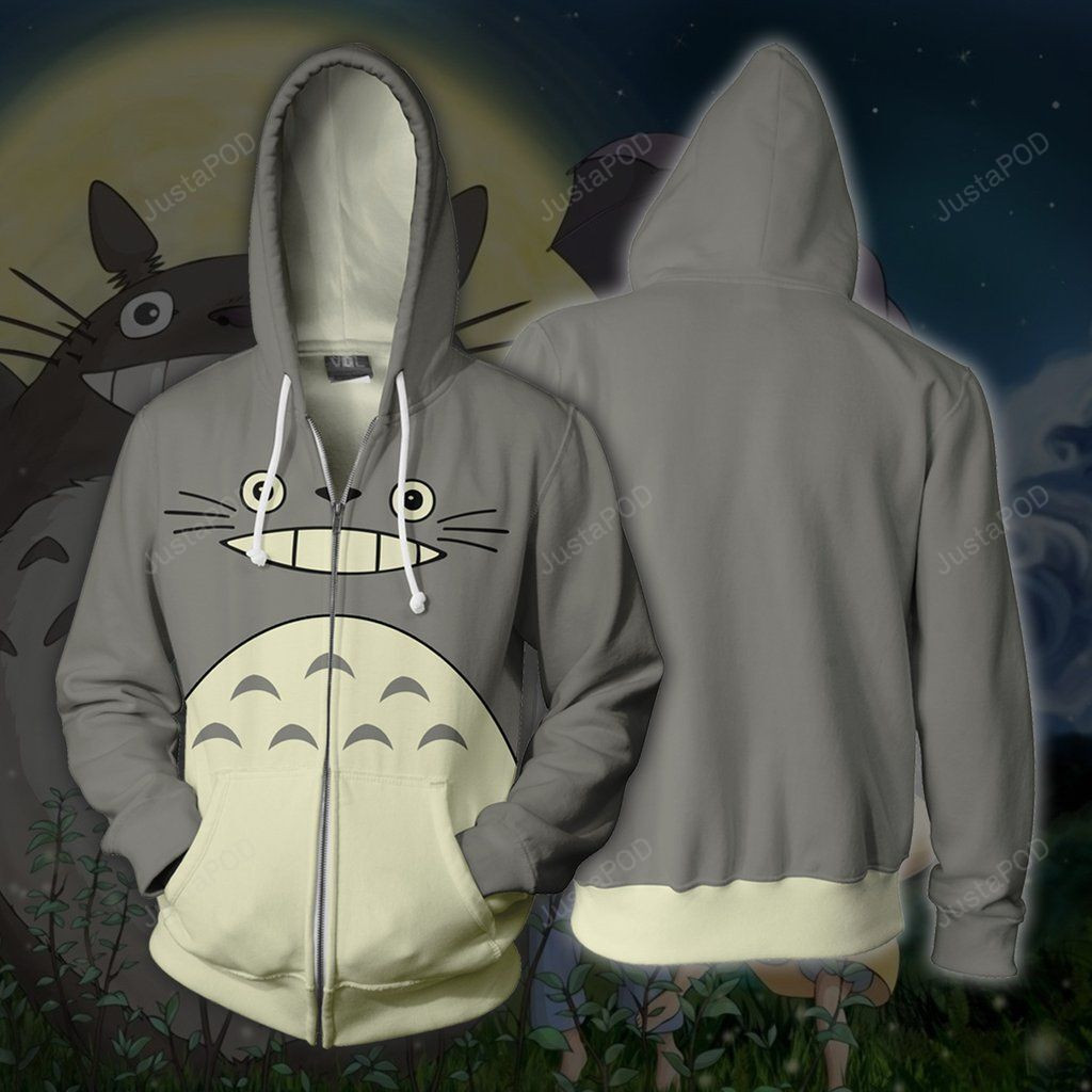 STUDIO GHIBLI ' Totoro Cosplay 3D All Over Print Hoodie, Zip Hoodie