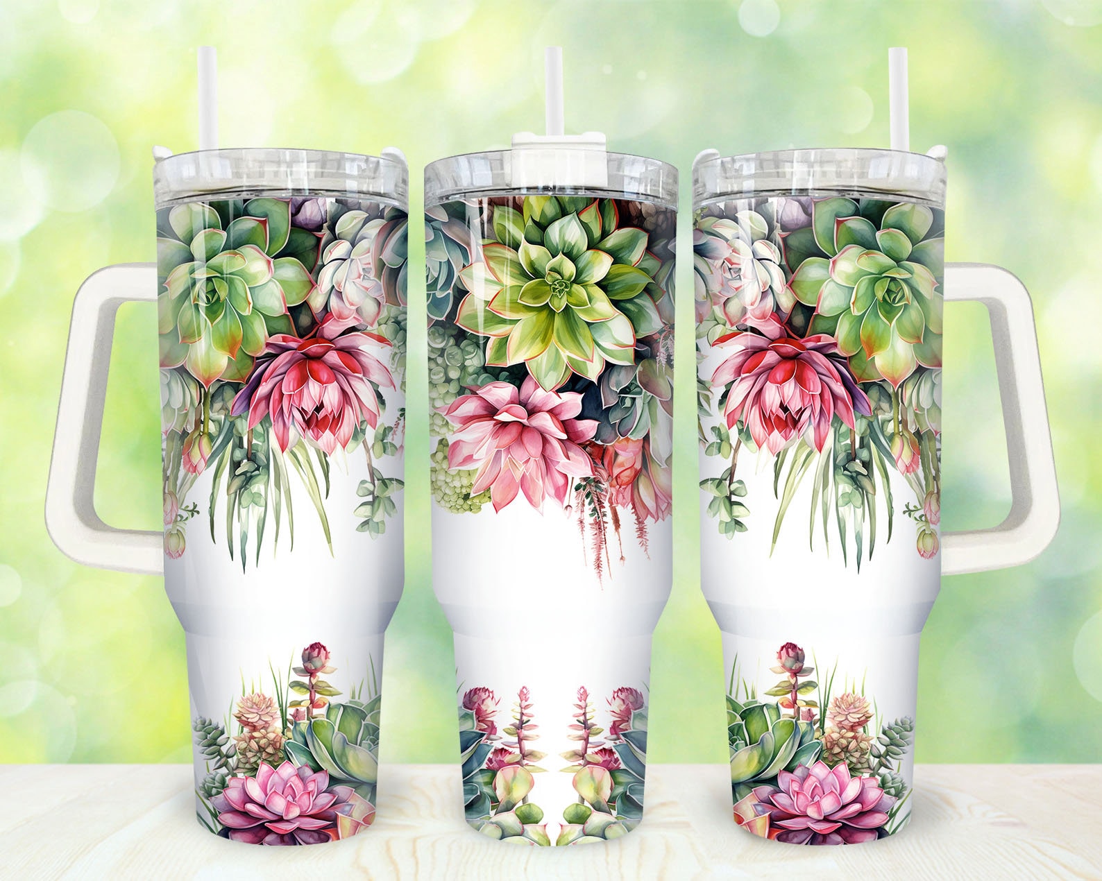 Succulent Cacti Custom Stanley Cup 40 oz 30 oz Tumbler With HandleTVC2301858