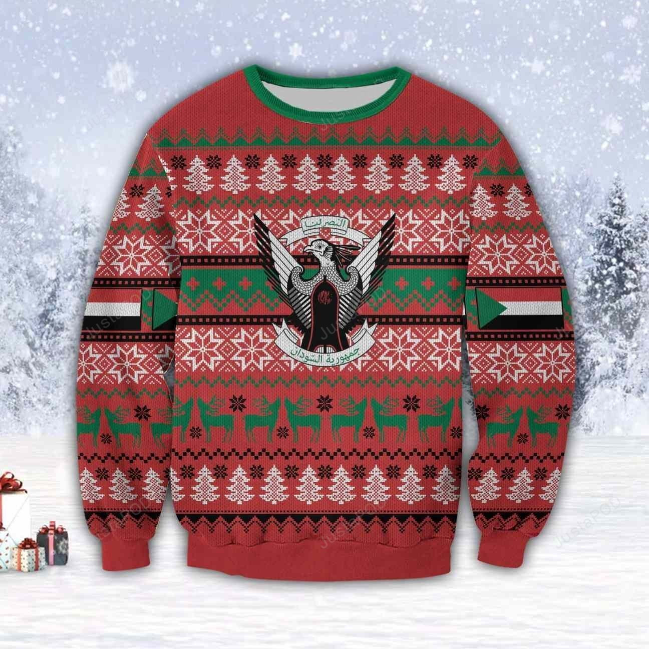 Sudan Country 3D All Over Print Ugly Christmas Sweater Adult 3D Funny Matching for family
