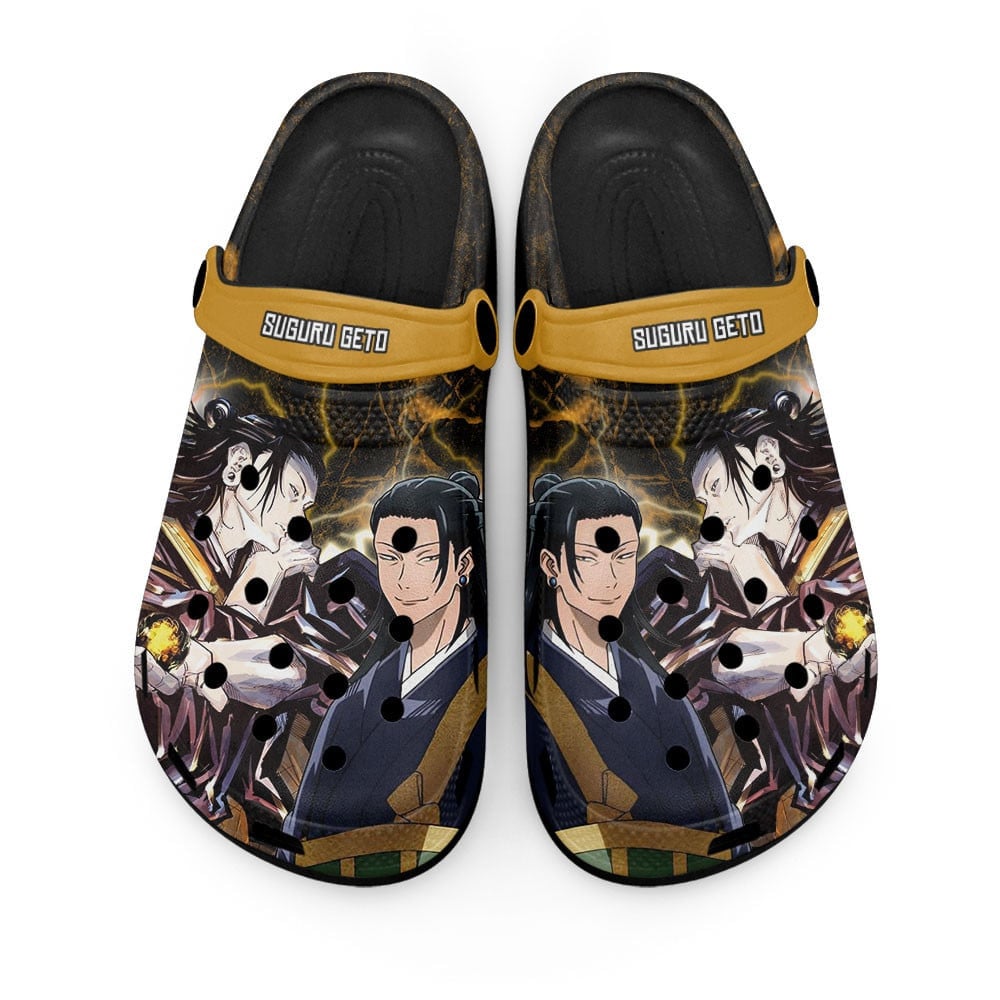 Suguru Geto Jujutsu Kaisen Anime Crocs Crocband Clogs Shoes Comfortable For Men Women and Kids