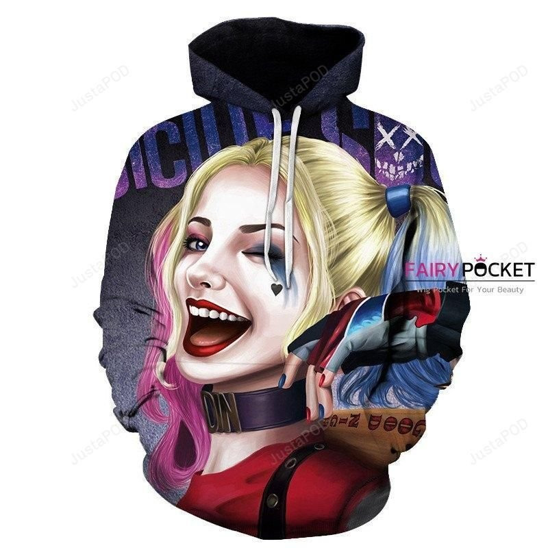 Suicide Squad Harley Quinn 3D All Over Print Hoodie, Zip Hoodie