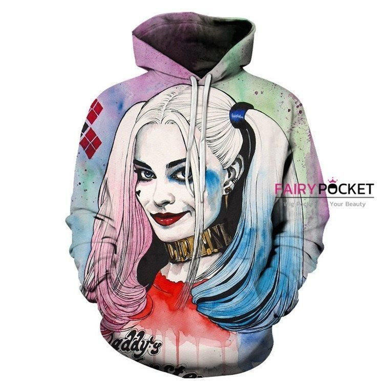 Suicide Squad Harley Quinn 3D All Over Print Hoodie, Zip Hoodie