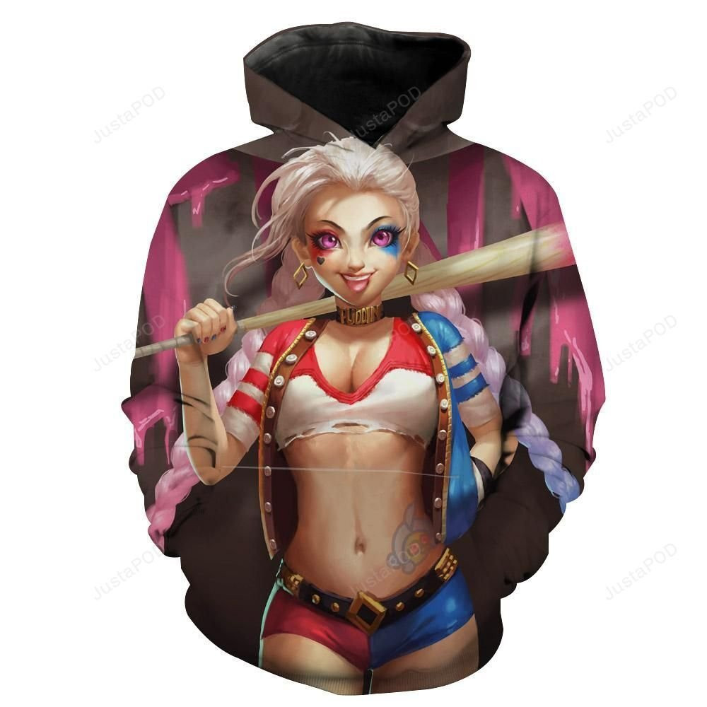 Suicide Squad Jinx 3D All Over Print Hoodie, Zip Hoodie