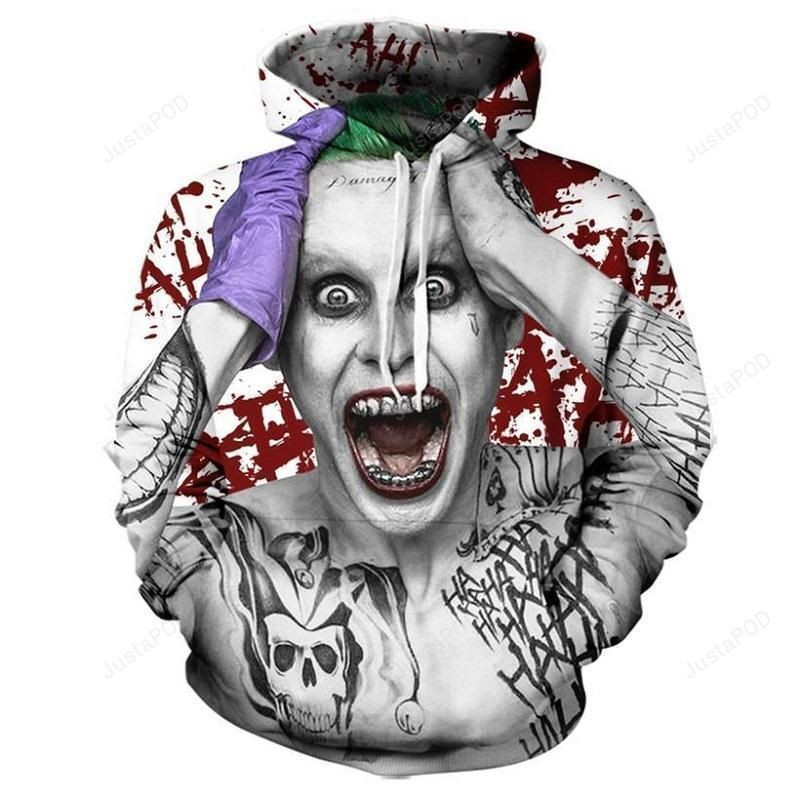 Suicide squad Joker 3D All Over Print Hoodie, Zip Hoodie