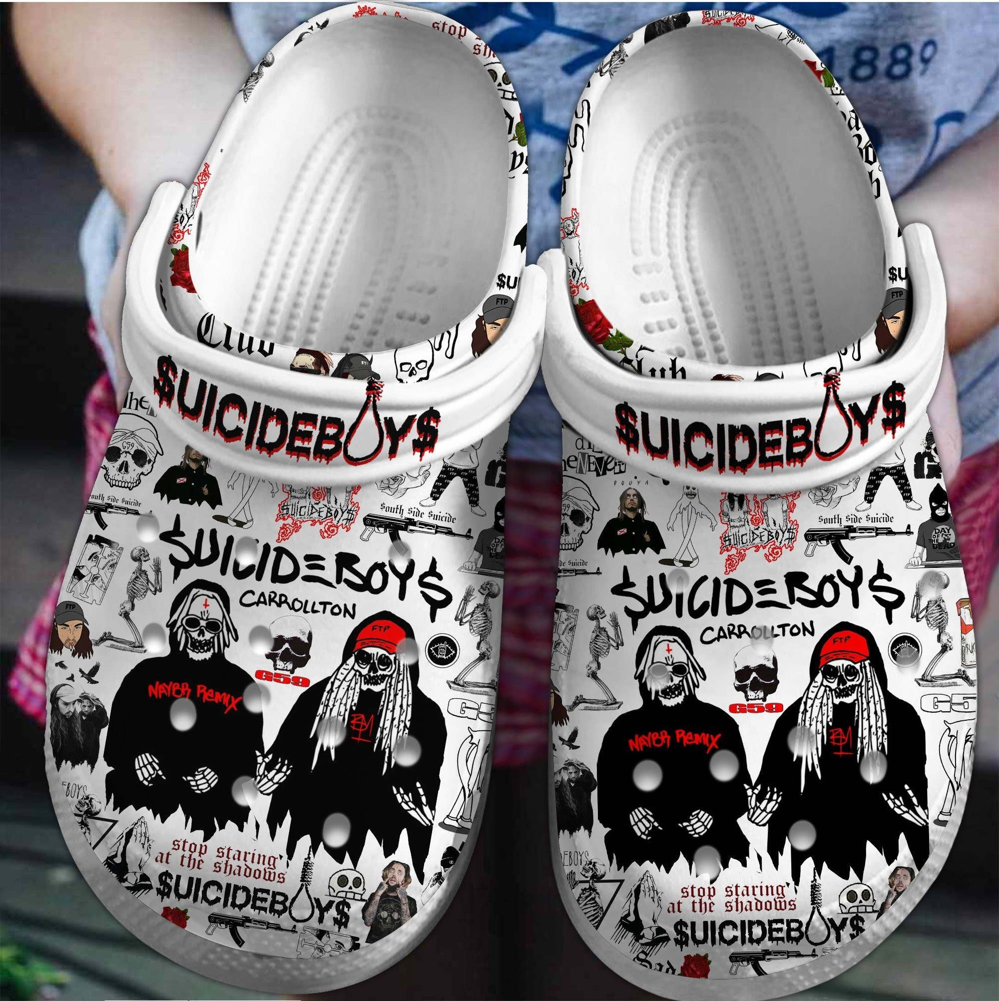 Suicideboys Music Crocs Crocband Clogs Shoes Comfortable For Men Women and Kids
