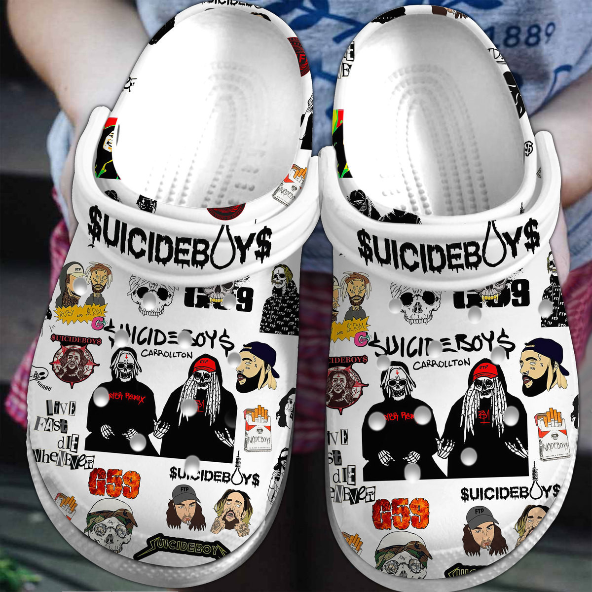 Suicideboys Music Crocs Crocband Clogs Shoes Comfortable For Men Women and Kids