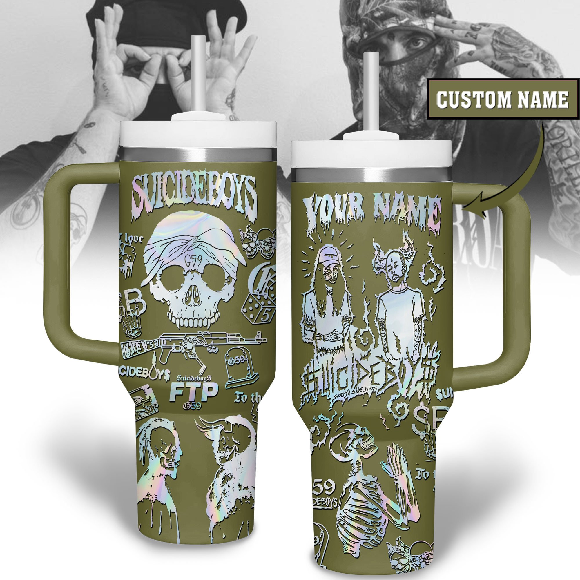Suicideboys Music Custom Stanley Cup 40 oz 30 oz Tumbler With HandleTVC2301181