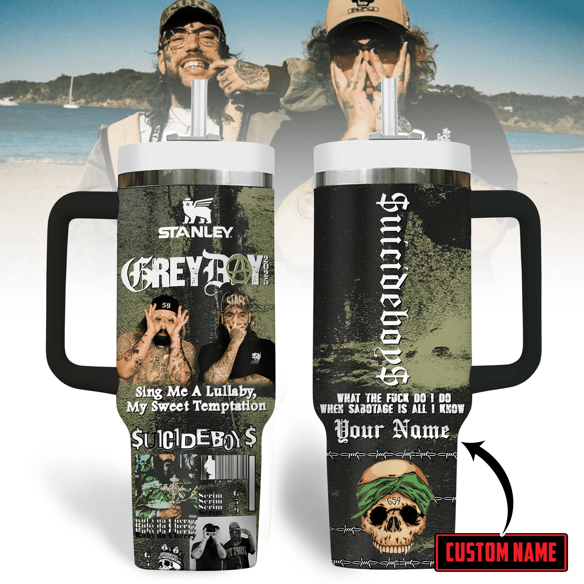 Suicideboys Music Custom Stanley Cup 40 oz 30 oz Tumbler With HandleTVC2301222